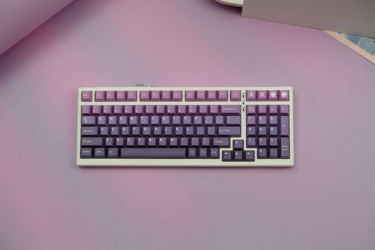 Amethyst Gradient PBT Keycaps - Diykeycap