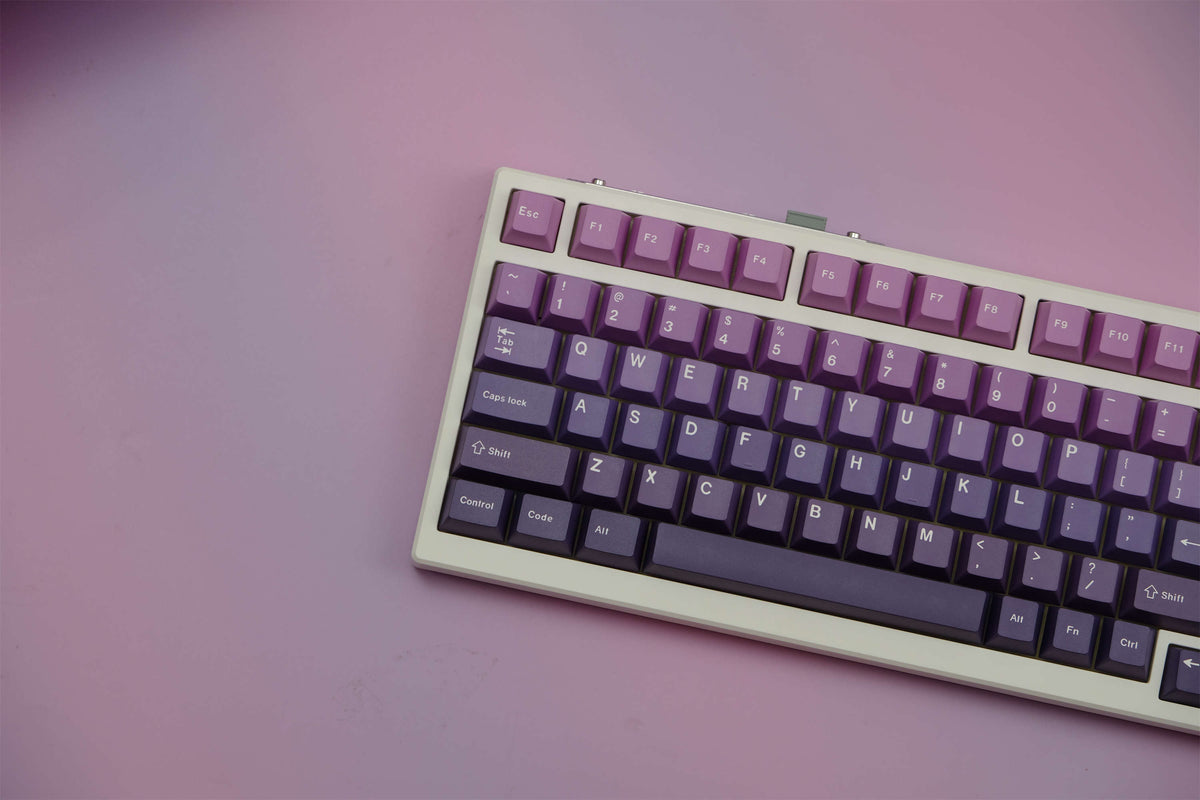 Amethyst Gradient PBT Keycaps - Diykeycap