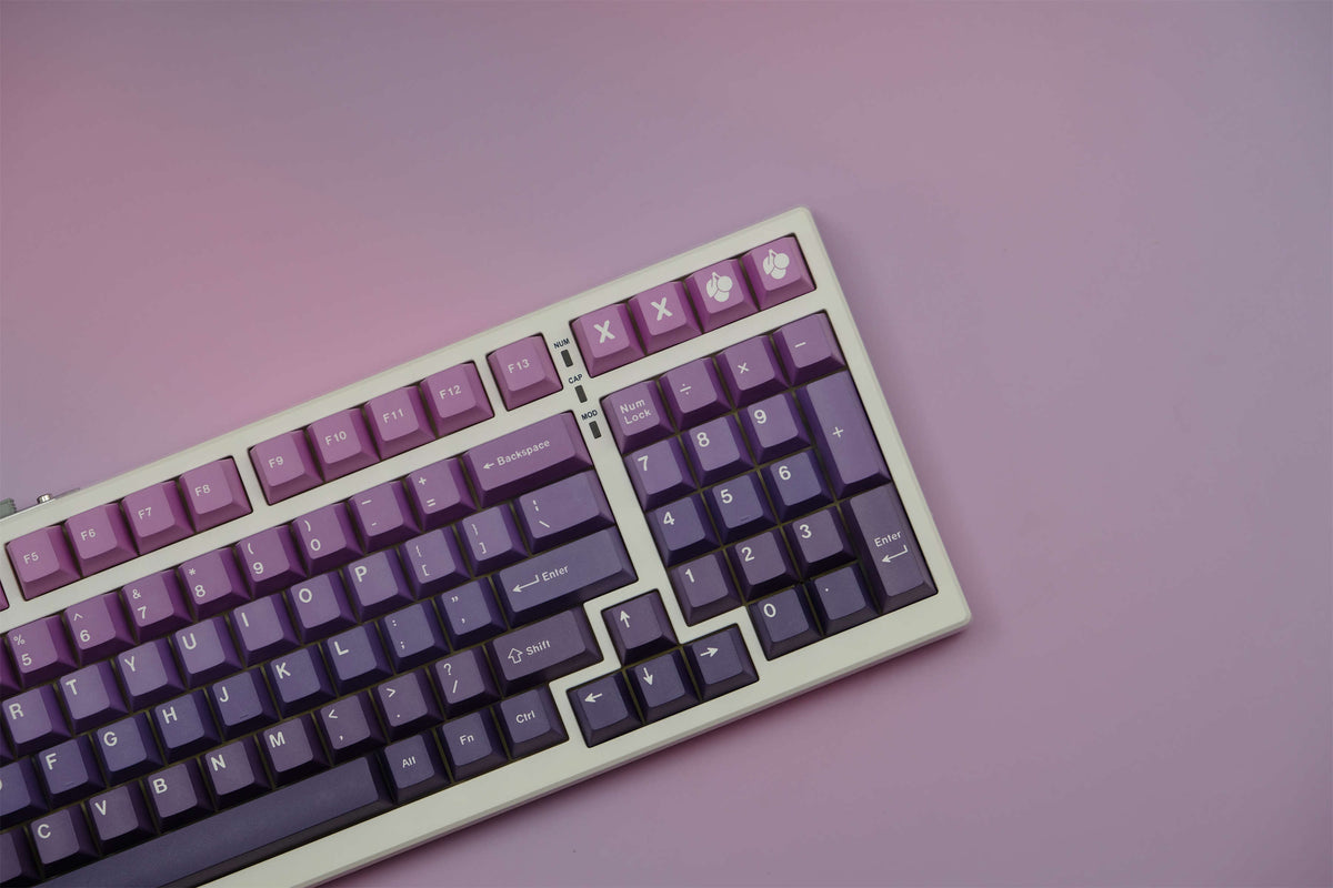 Amethyst Gradient PBT Keycaps - Diykeycap