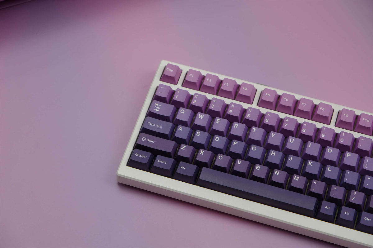 Amethyst Gradient PBT Keycaps - Diykeycap