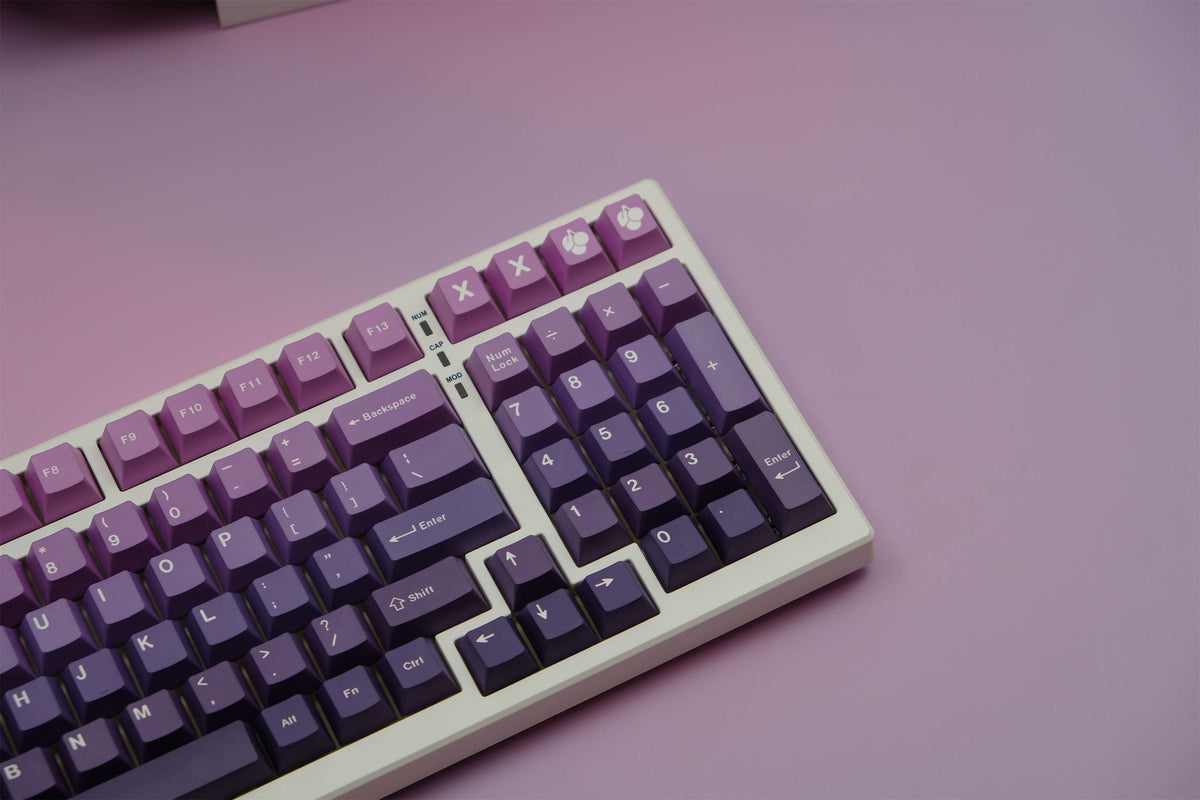 Amethyst Gradient PBT Keycaps - Diykeycap