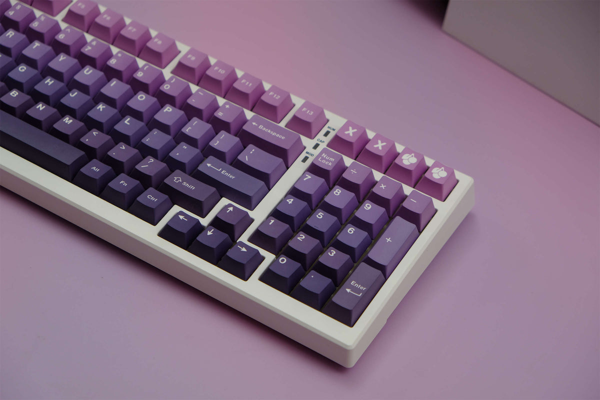 Amethyst Gradient PBT Keycaps - Diykeycap