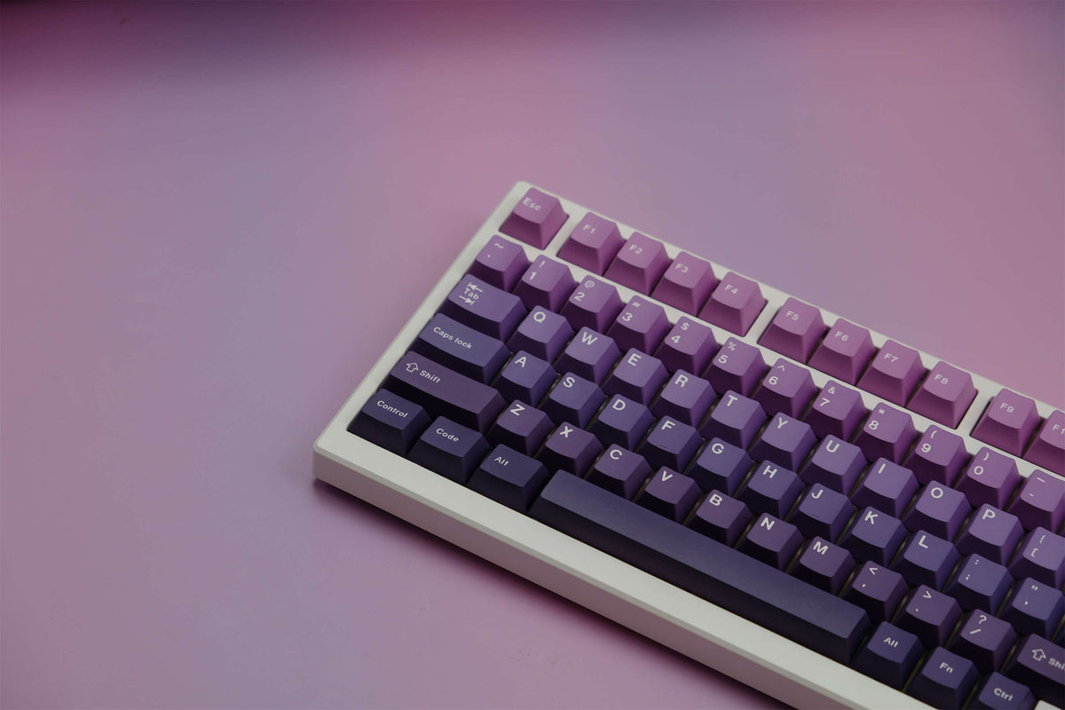 Amethyst Gradient PBT Keycaps - Diykeycap
