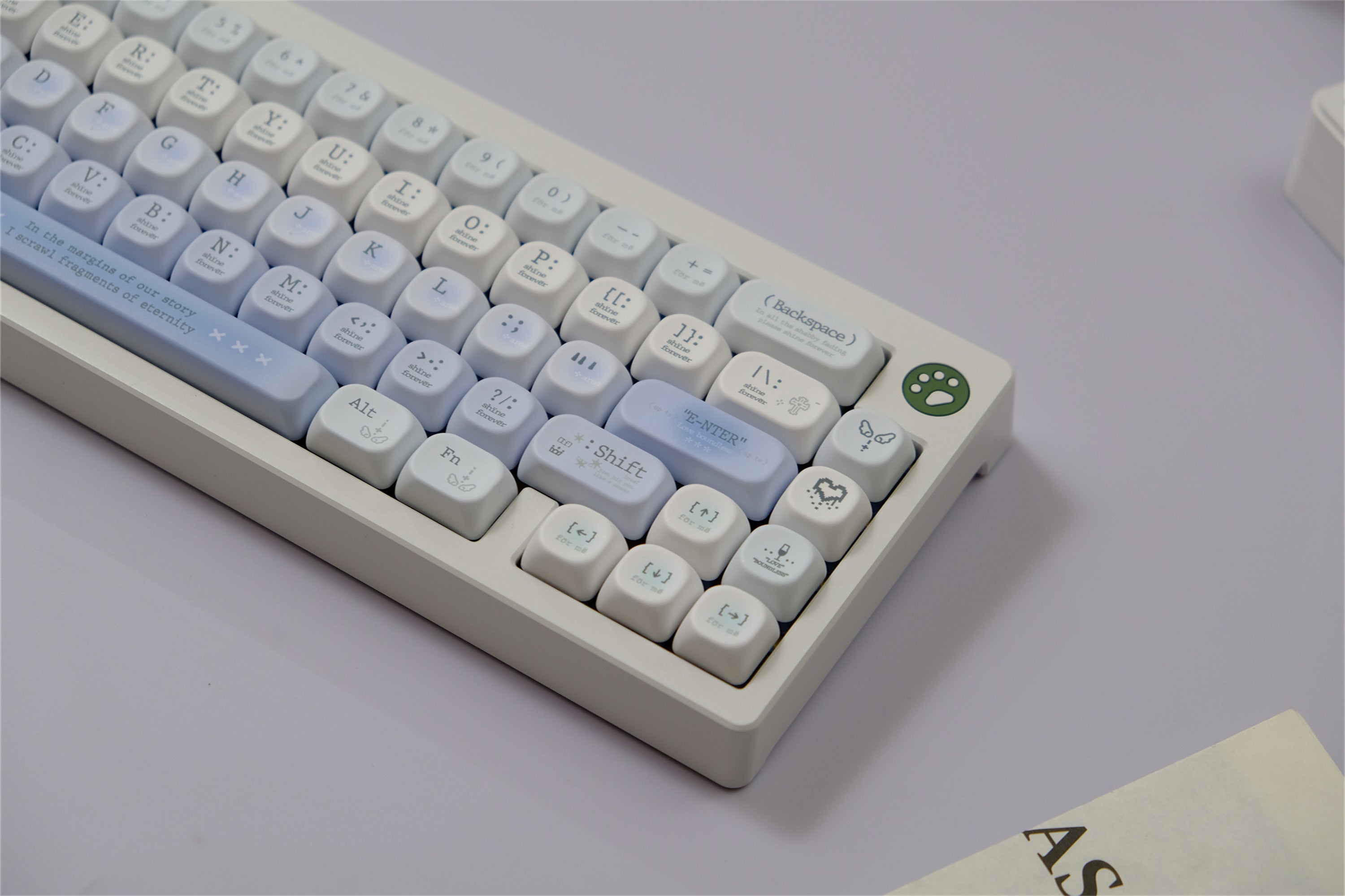 Tipsy Blue Rose Romantic Keycaps