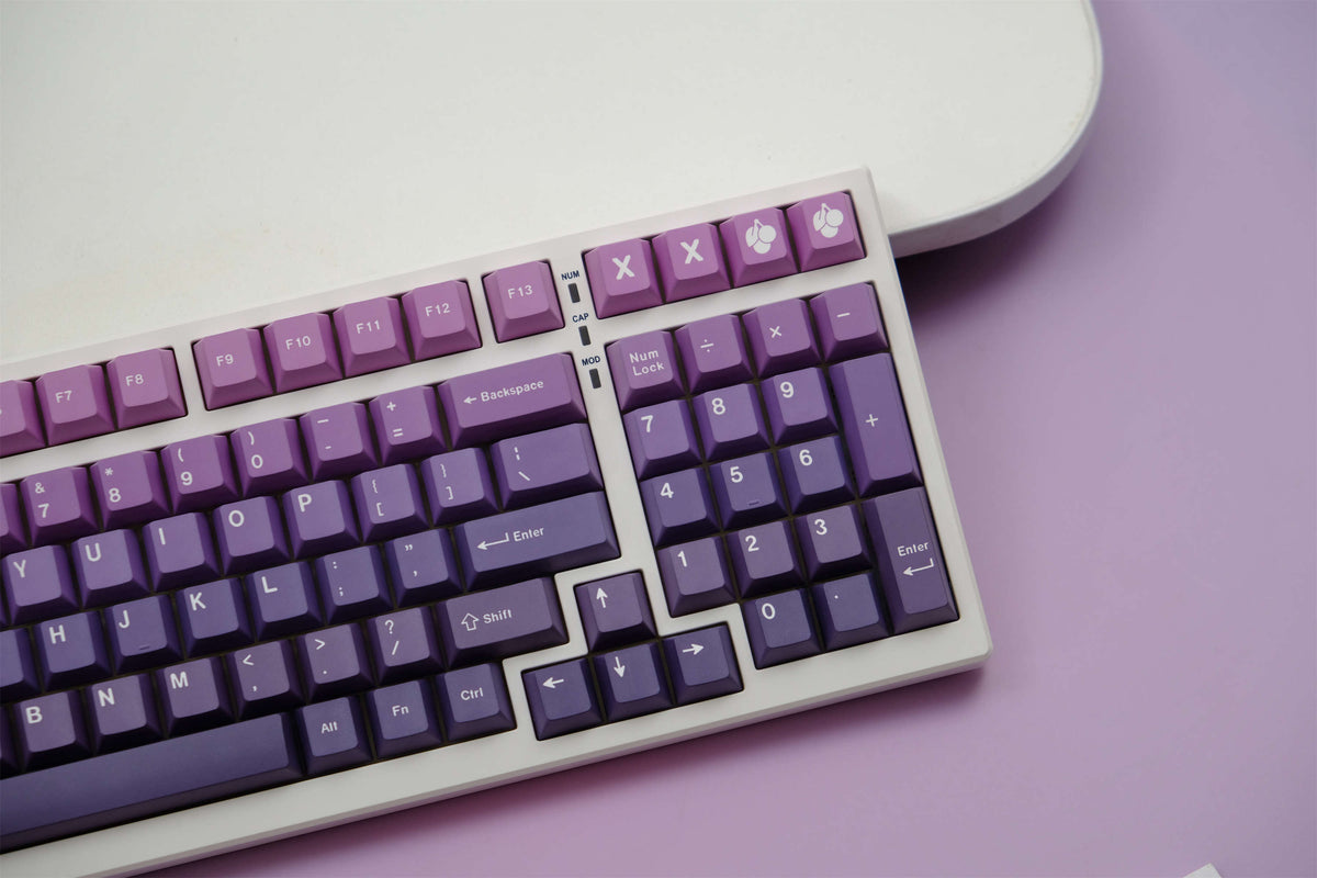 Amethyst Gradient PBT Keycaps - Diykeycap