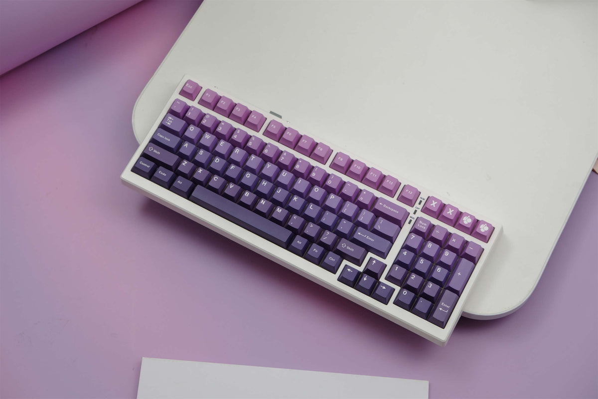 Amethyst Gradient PBT Keycaps - Diykeycap