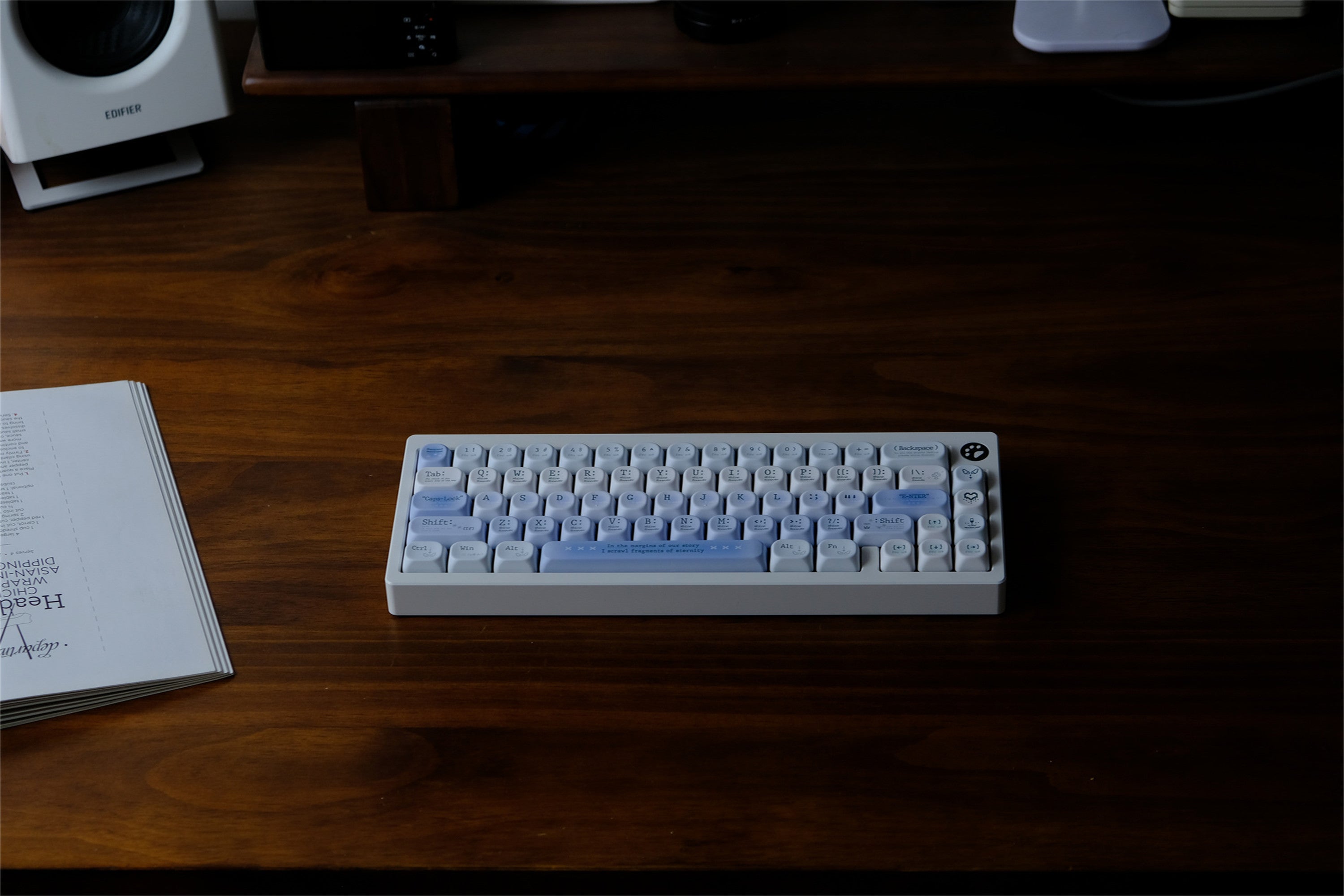 Tipsy Blue Rose Romantic Keycaps