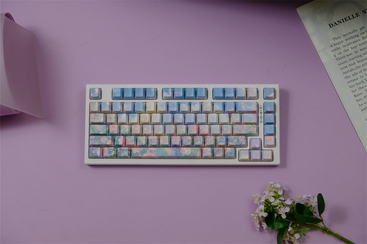 "Rose Garden" Oil Painting Keycaps - Diykeycap