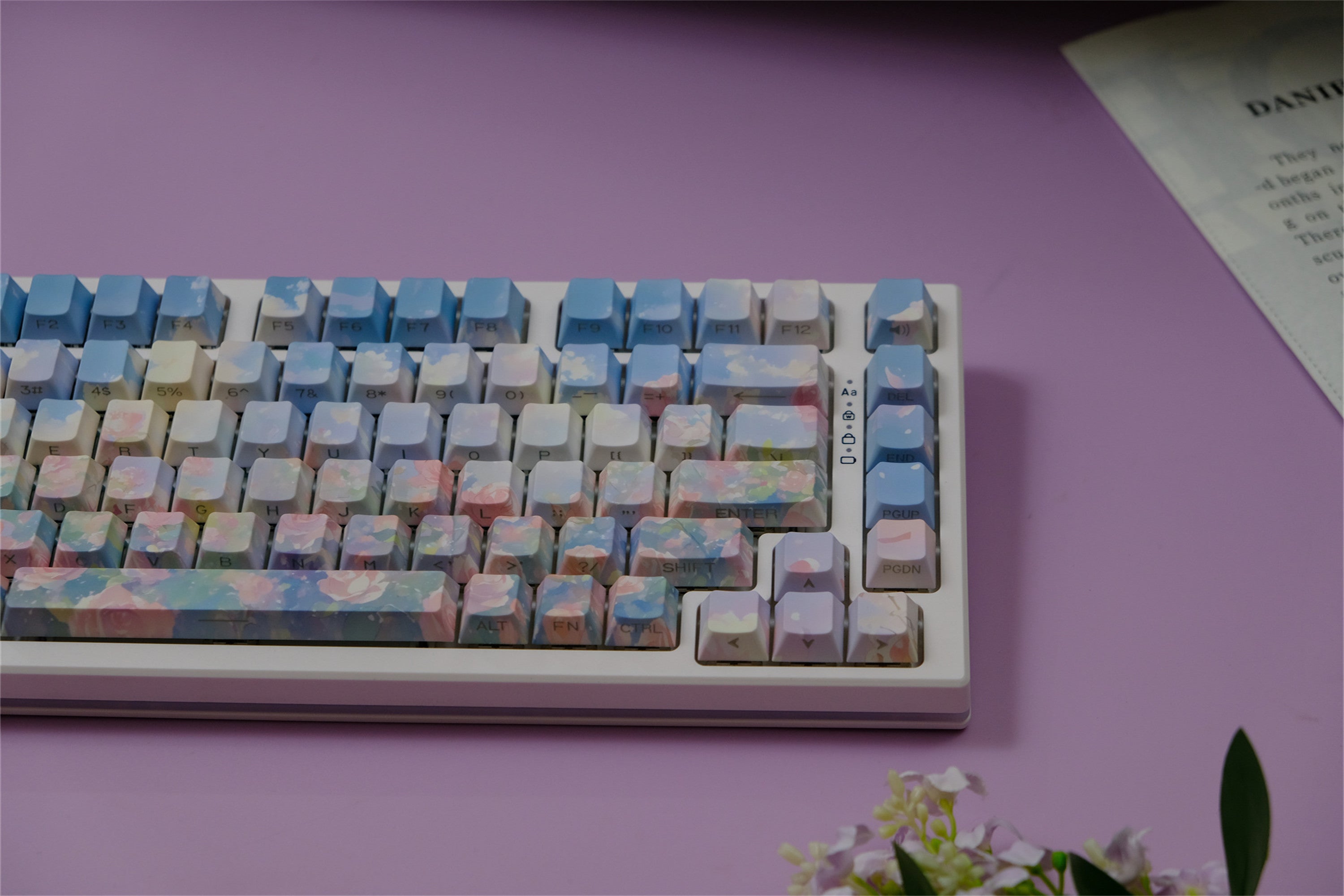 "Rose Garden" Oil Painting Keycaps