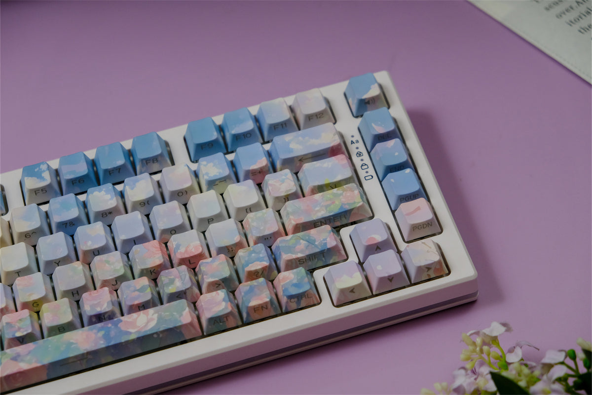 "Rose Garden" Oil Painting Keycaps - Diykeycap