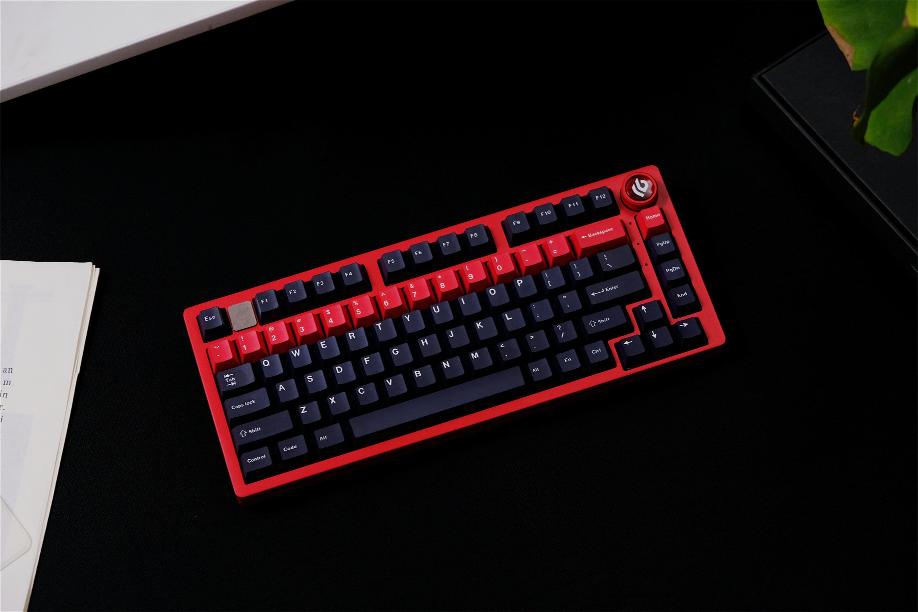 Tactical Black & Red Keycaps