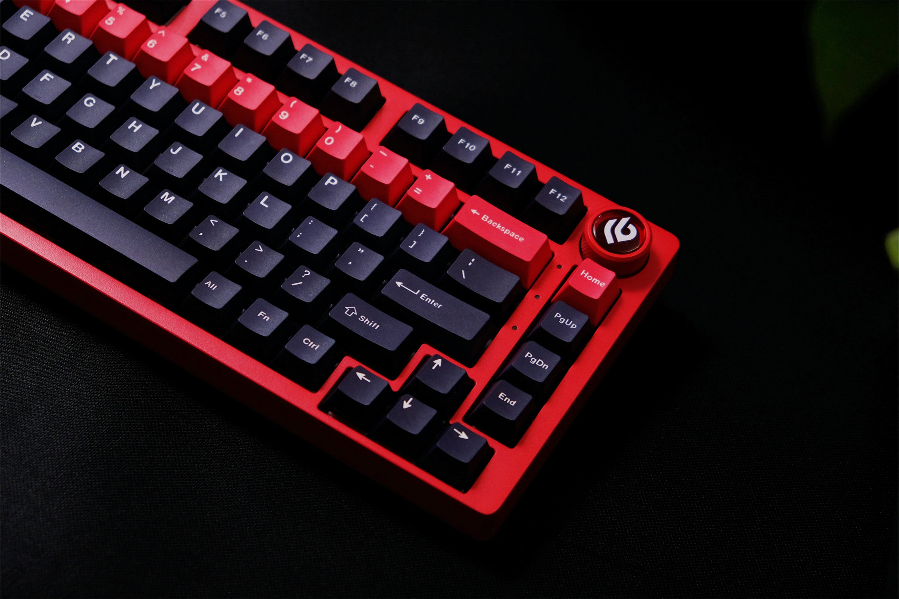 Tactical Black & Red Keycaps
