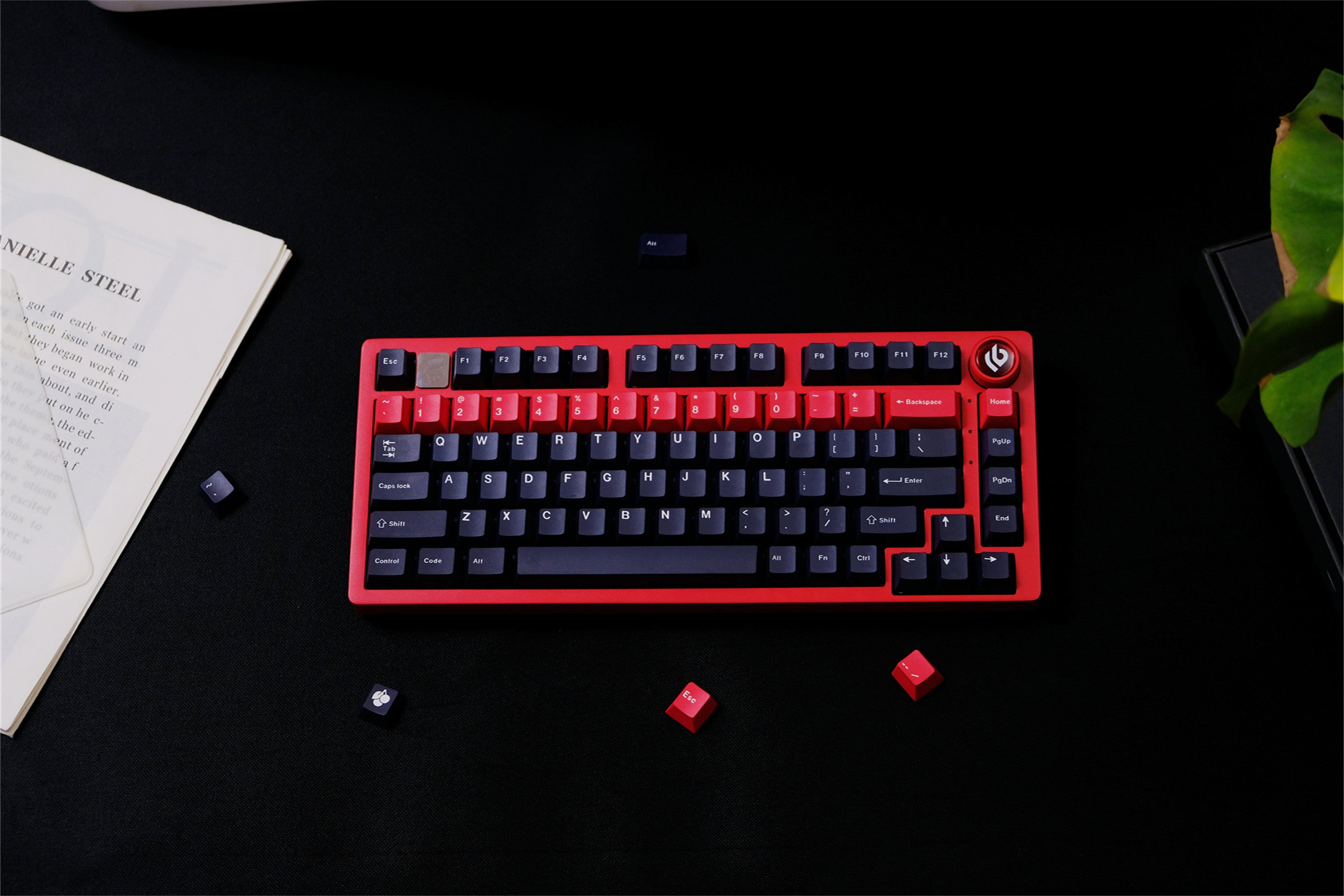 Tactical Black & Red Keycaps