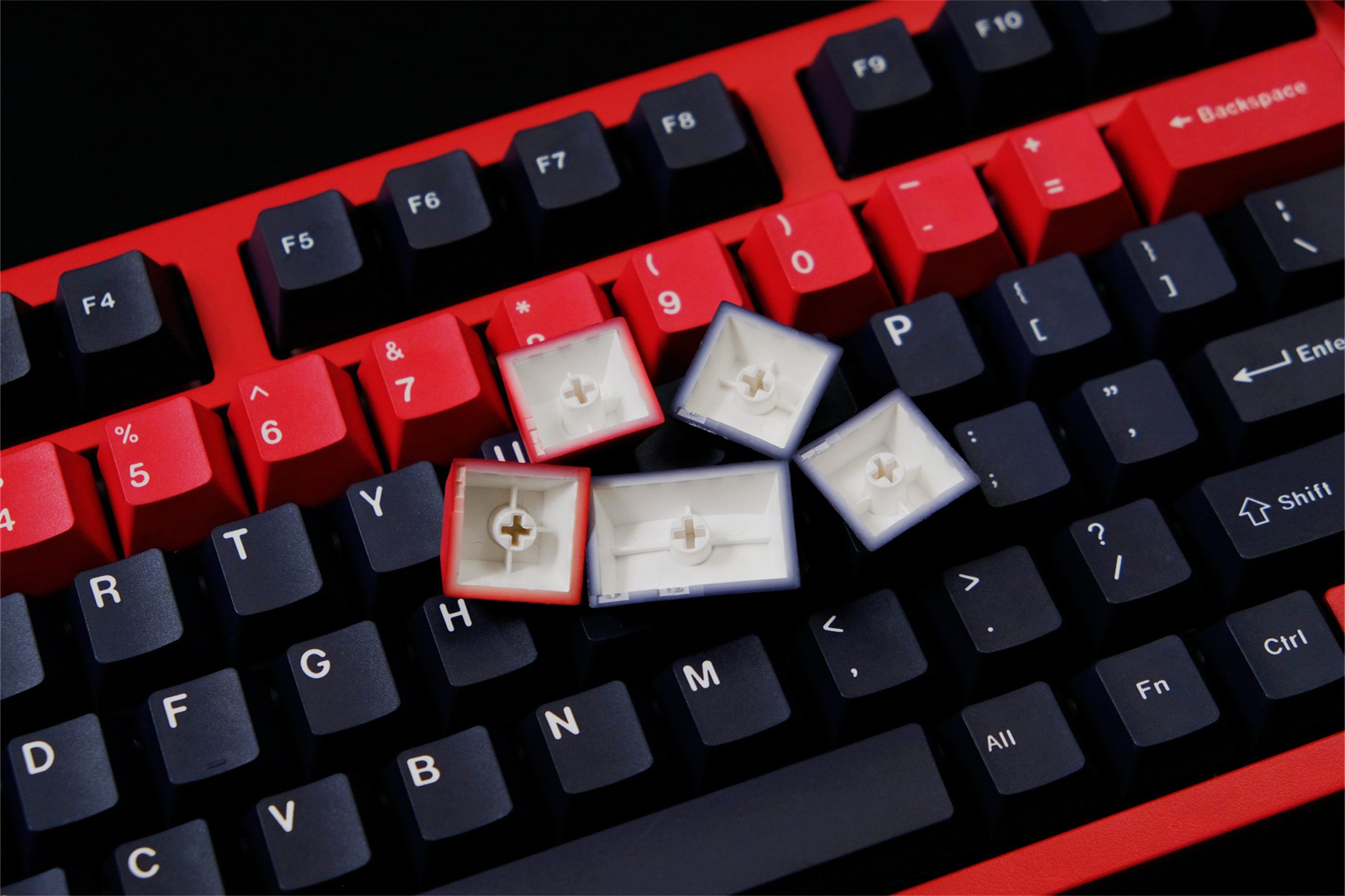 Tactical Black & Red Keycaps
