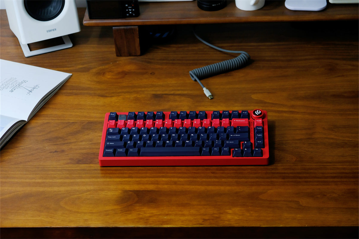 Tactical Black & Red Keycaps - Diykeycap