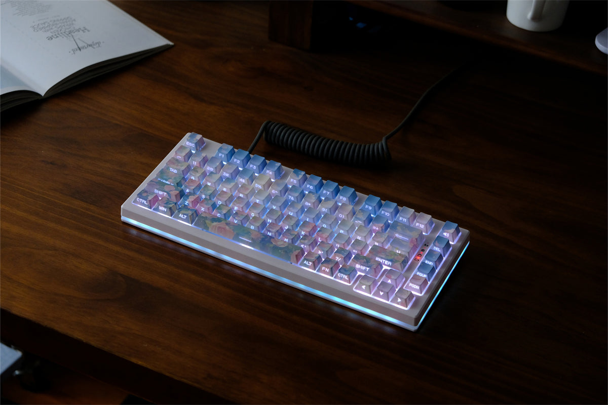 "Rose Garden" Oil Painting Keycaps - Diykeycap