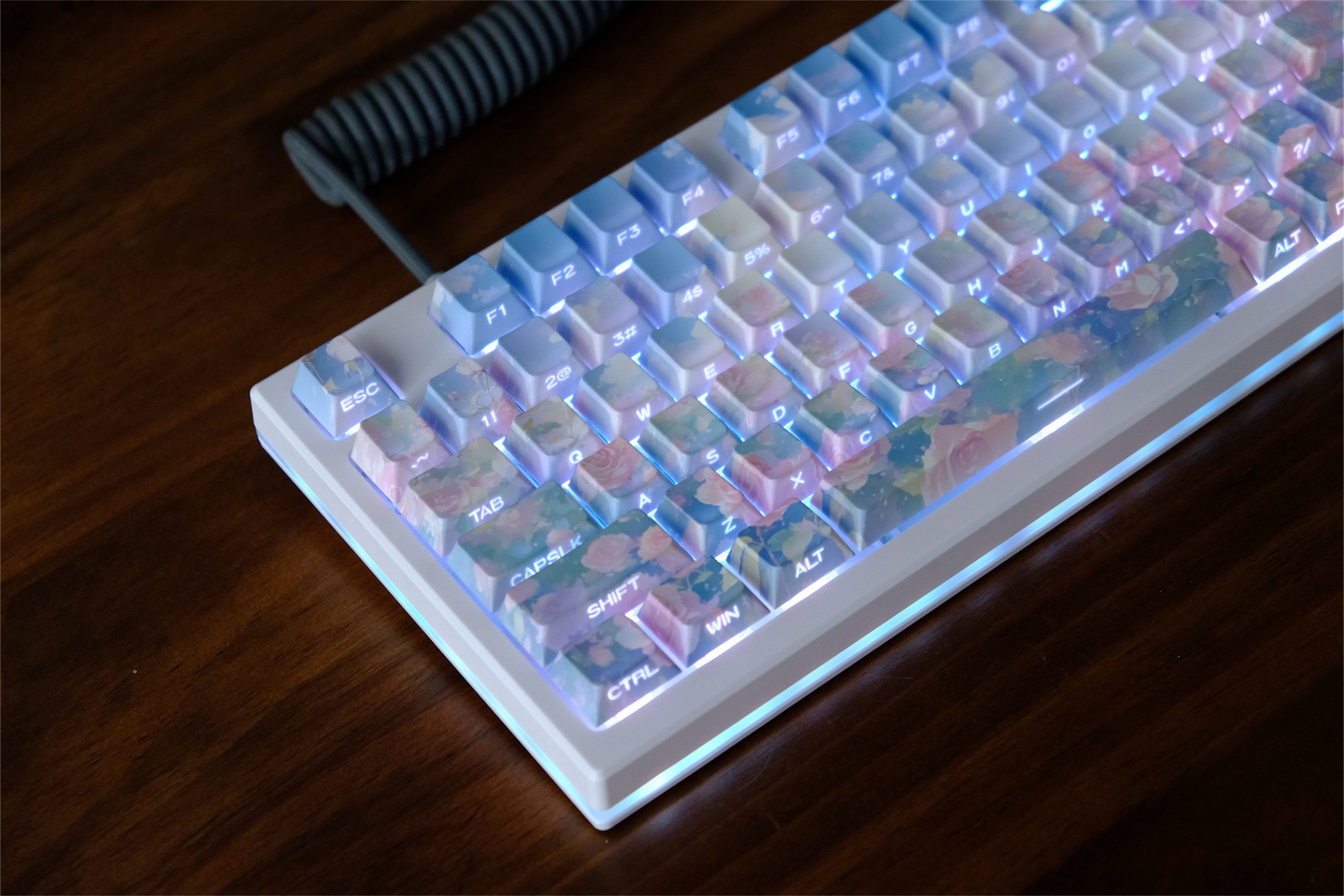 "Rose Garden" Oil Painting Keycaps