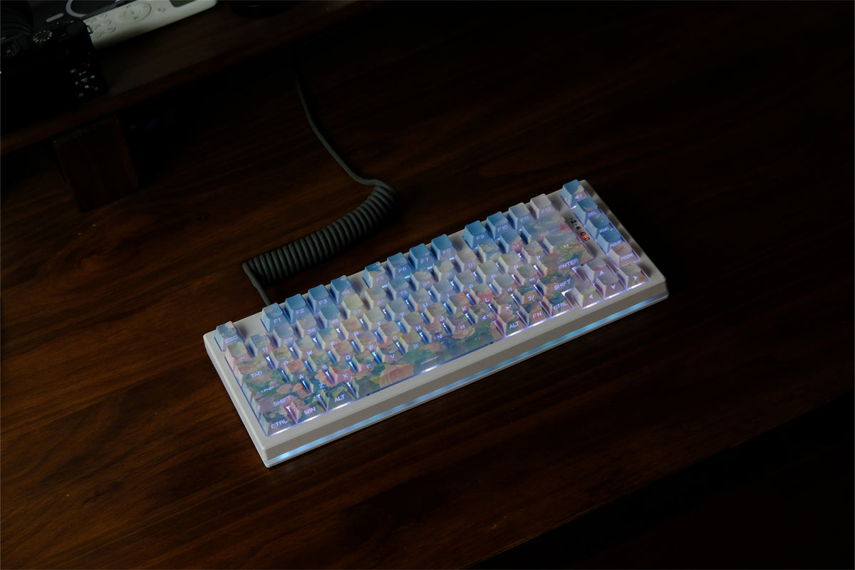 "Rose Garden" Oil Painting Keycaps - Diykeycap