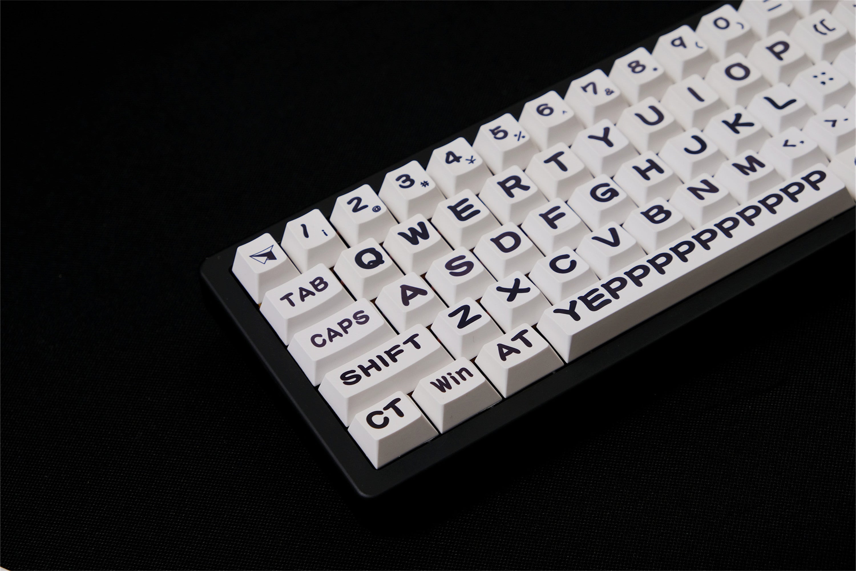 "Meow & Woof" Black & White Keycaps