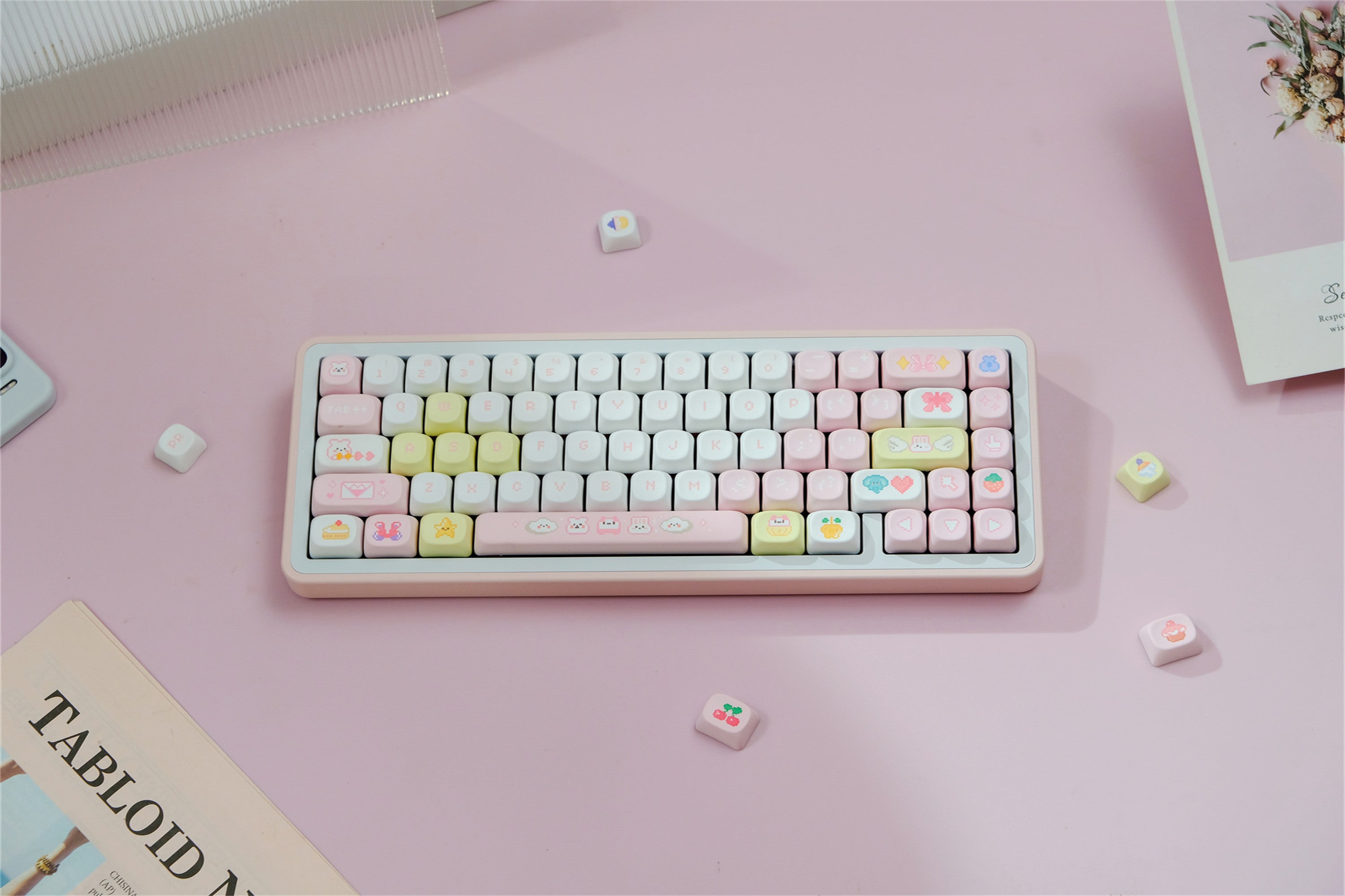 Pixel Baby PBT keycaps