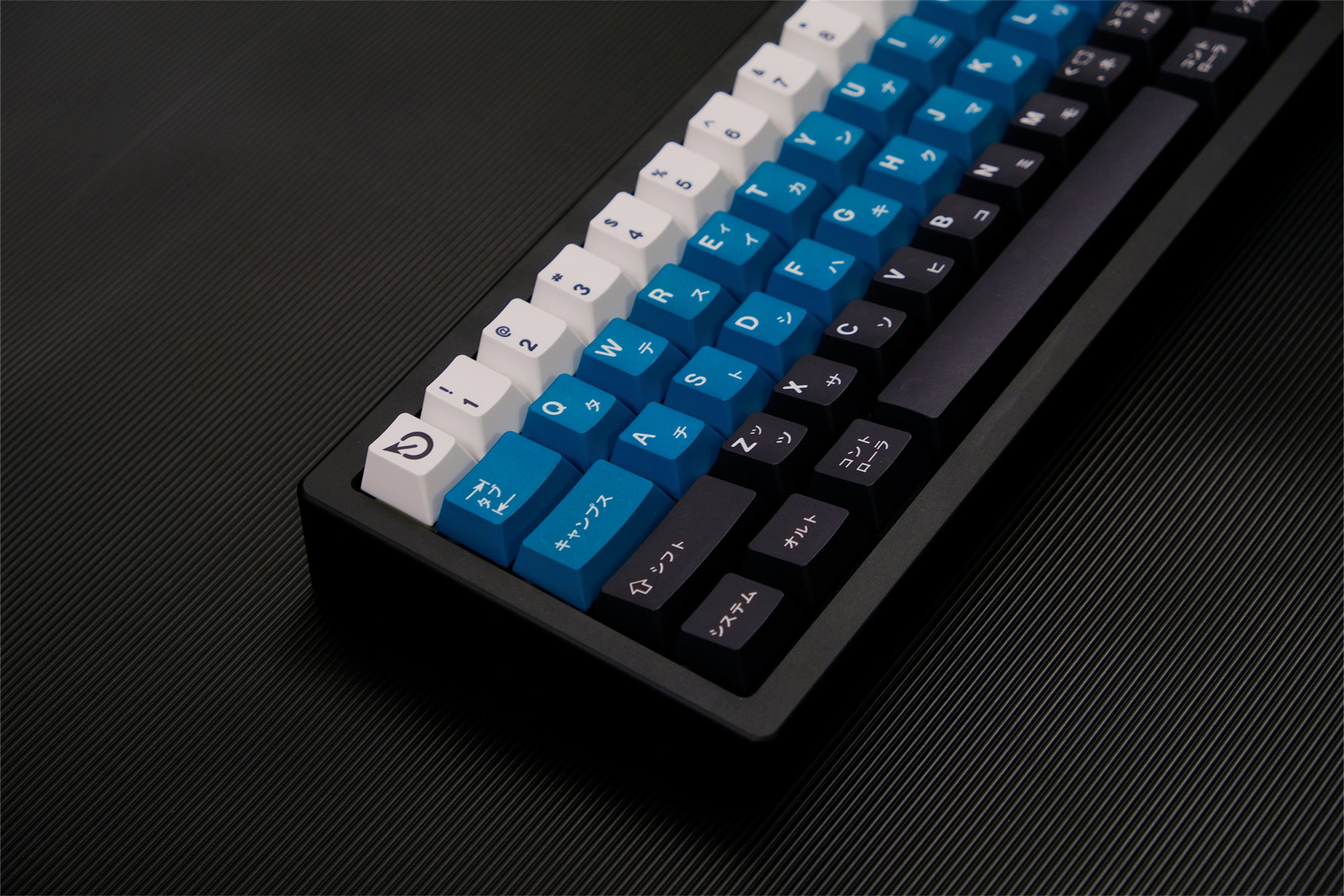 Teal & Navy Blue PBT Keycaps - Diykeycap