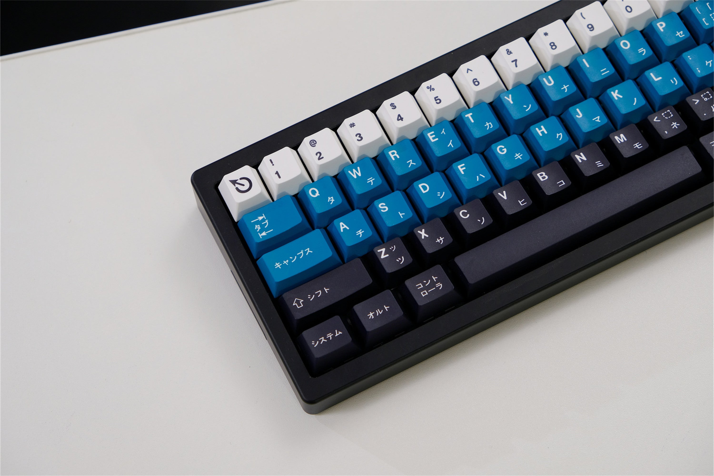 Teal & Navy Blue PBT Keycaps - Diykeycap
