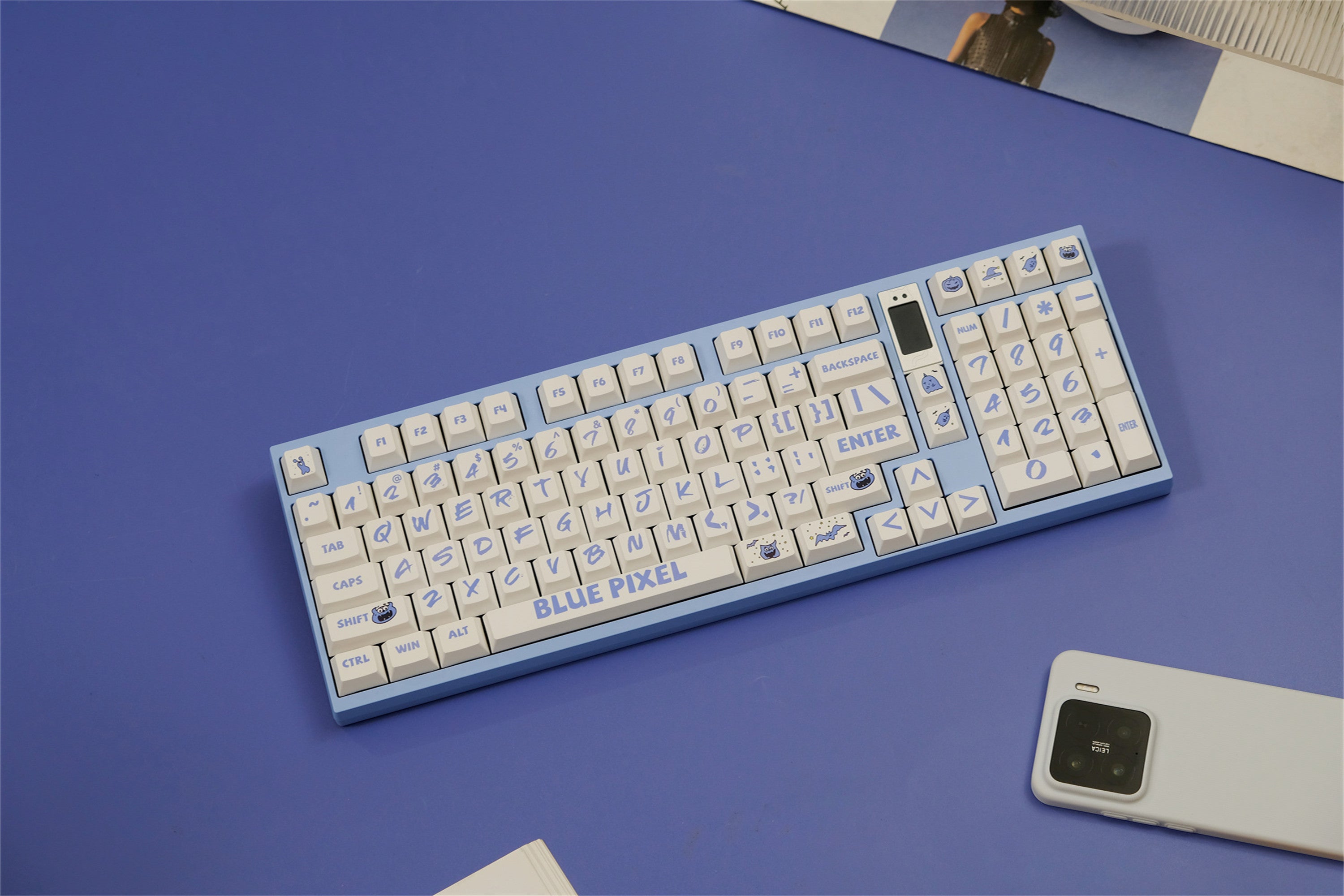 Blue Pixel Theme Keycaps