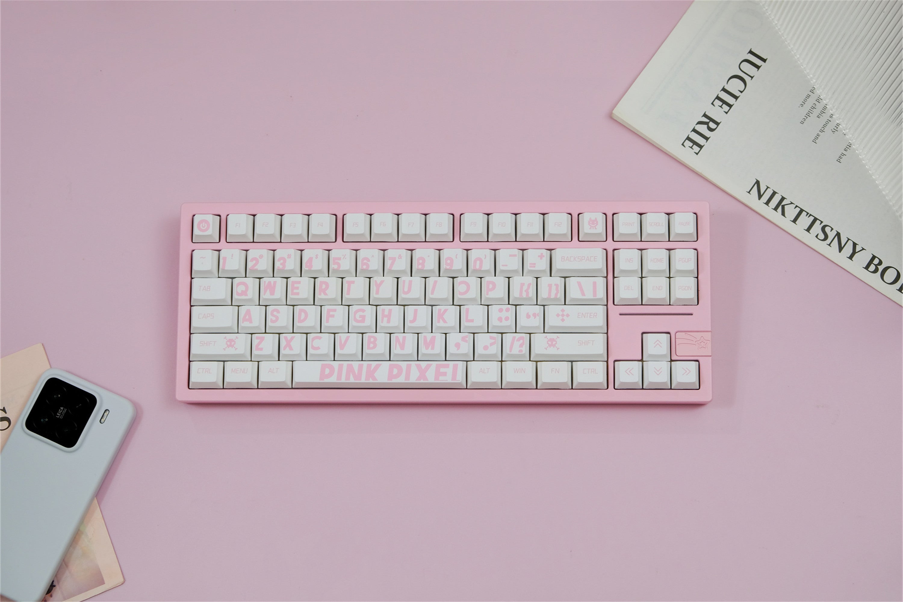 Pink Pixel Keycaps