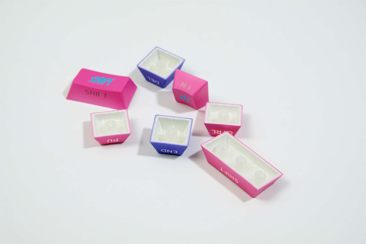 Cyber Neon PBT Keycaps - Diykeycap