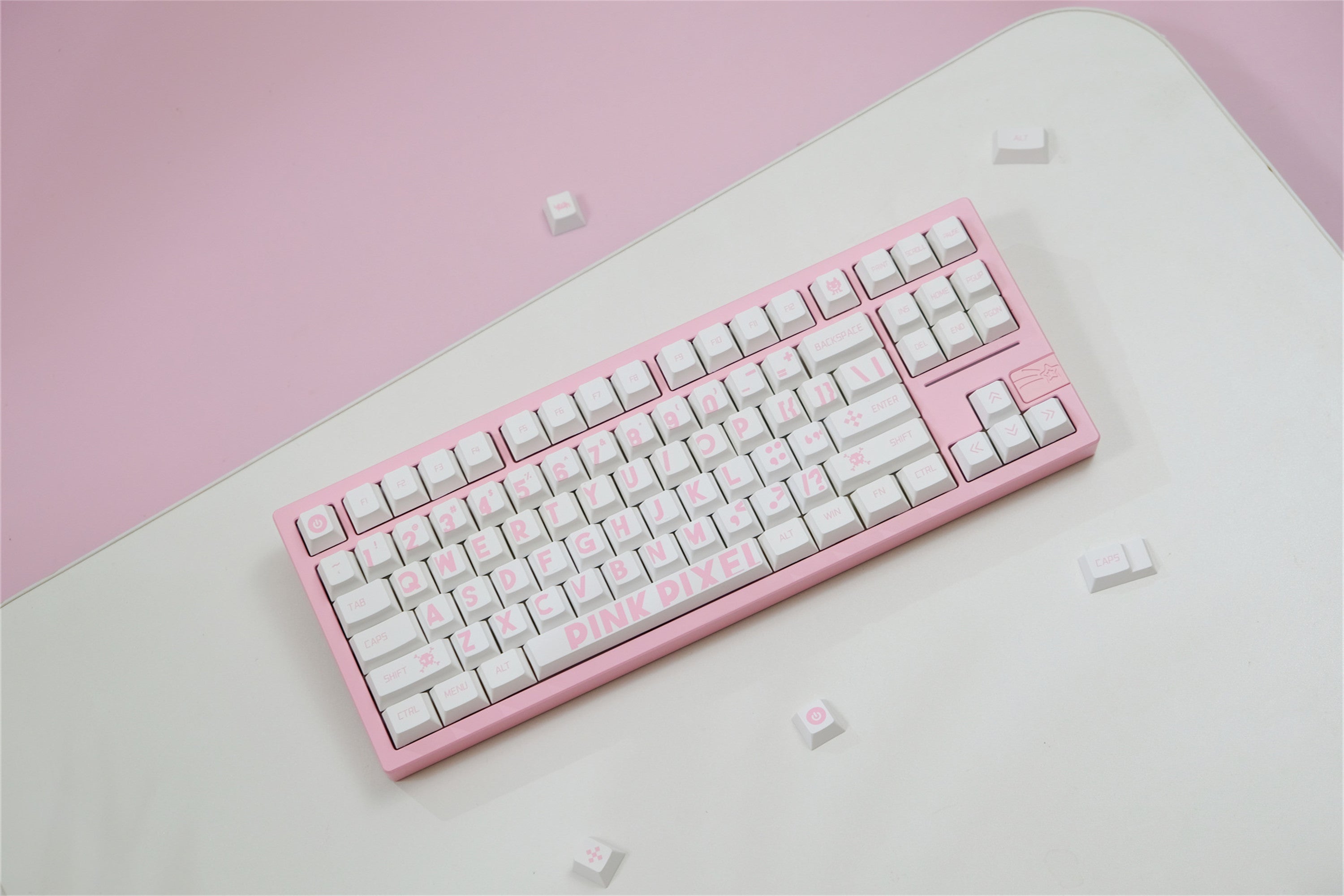 Pink Pixel Keycaps