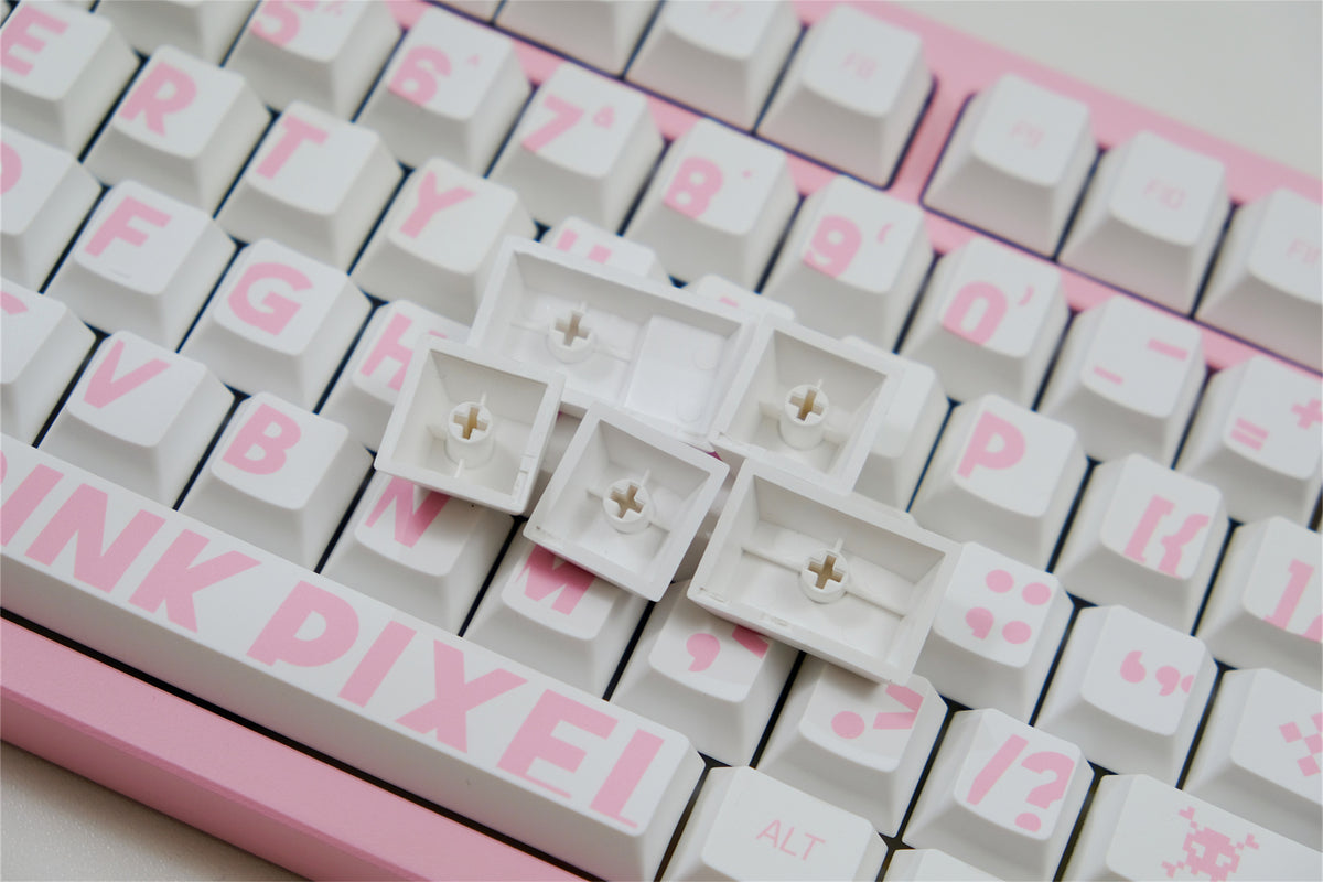 Pink Pixel Keycaps - Diykeycap