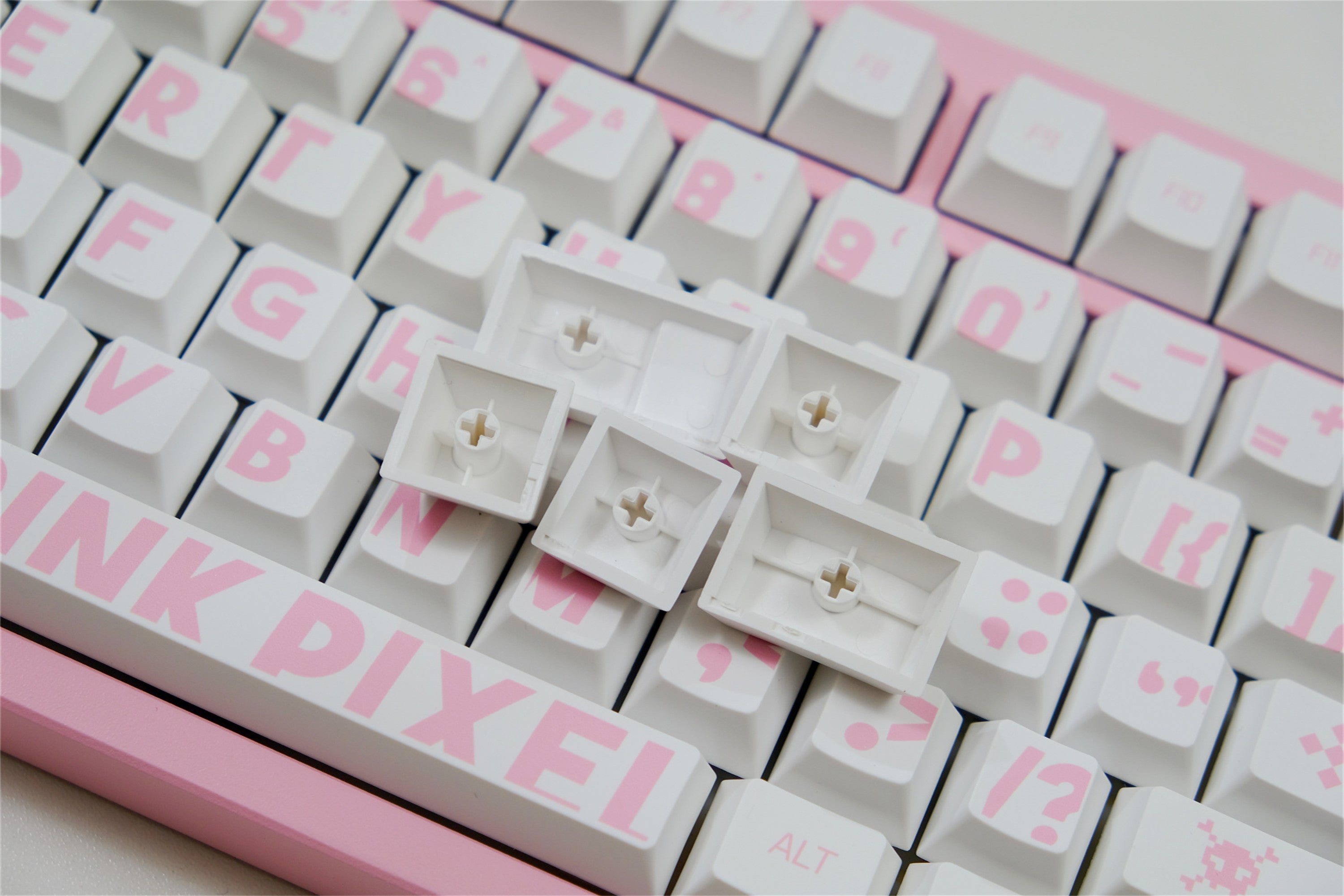 Pink Pixel Keycaps