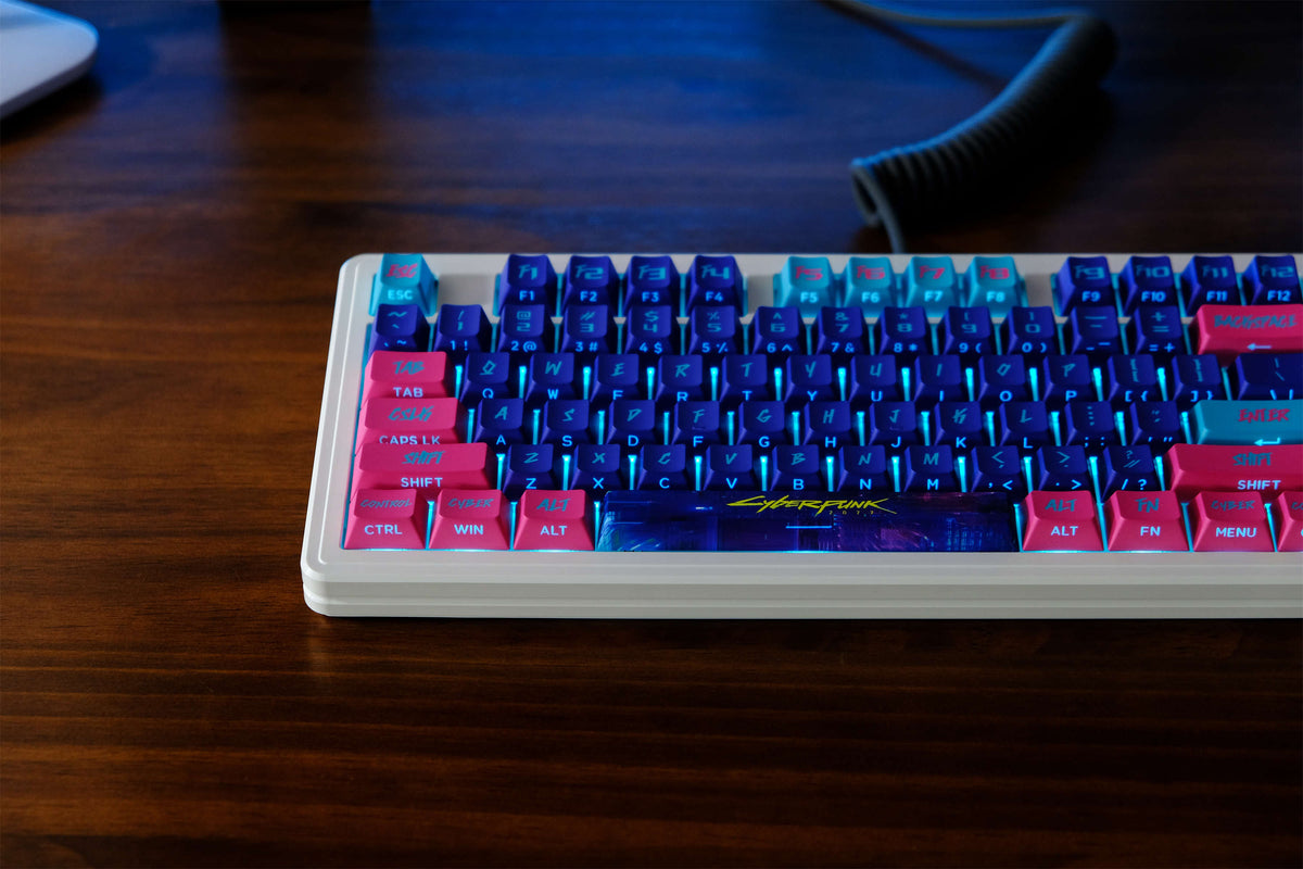 Cyber Neon PBT Keycaps - Diykeycap