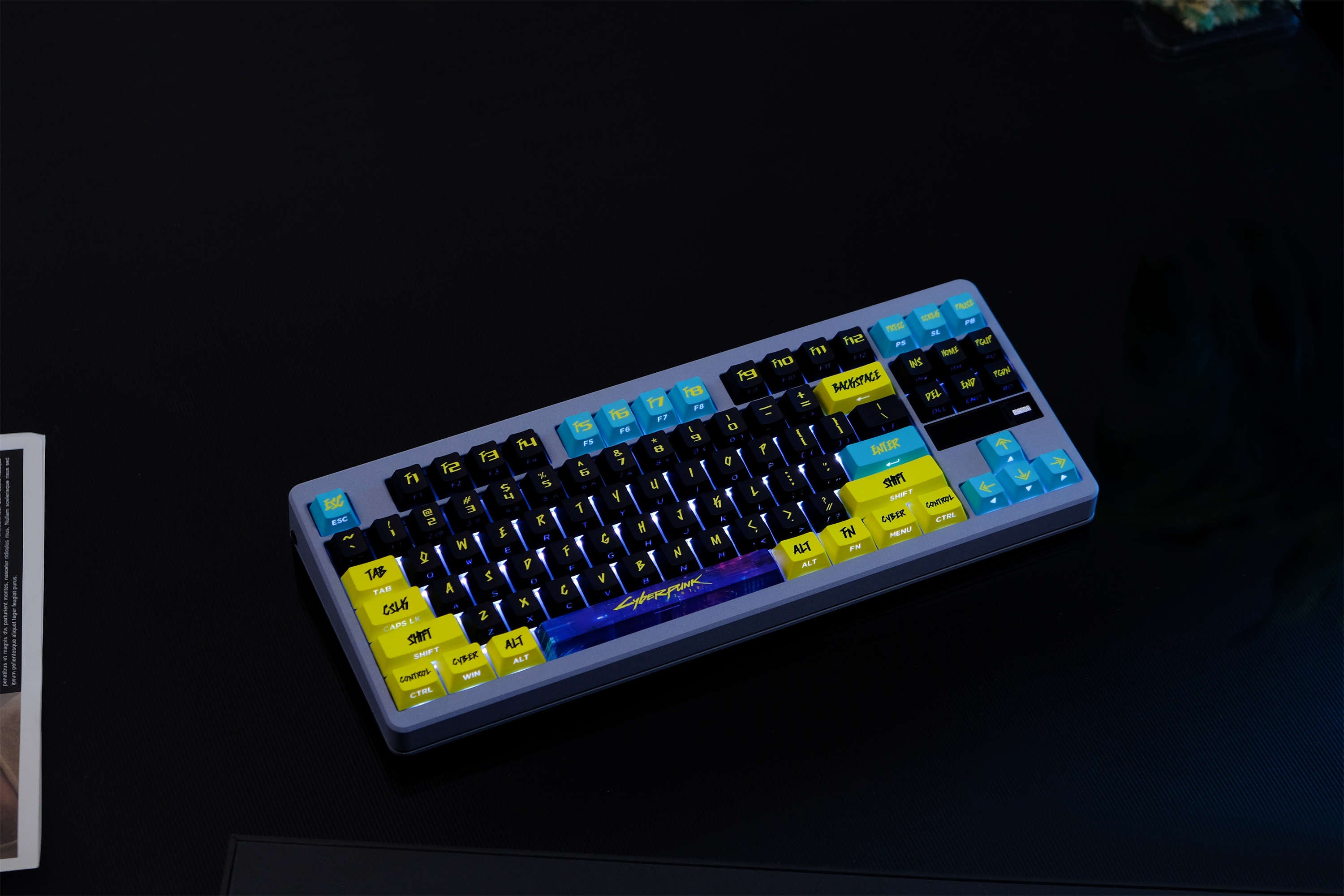 Cyber City Yellow PBT Keycaps