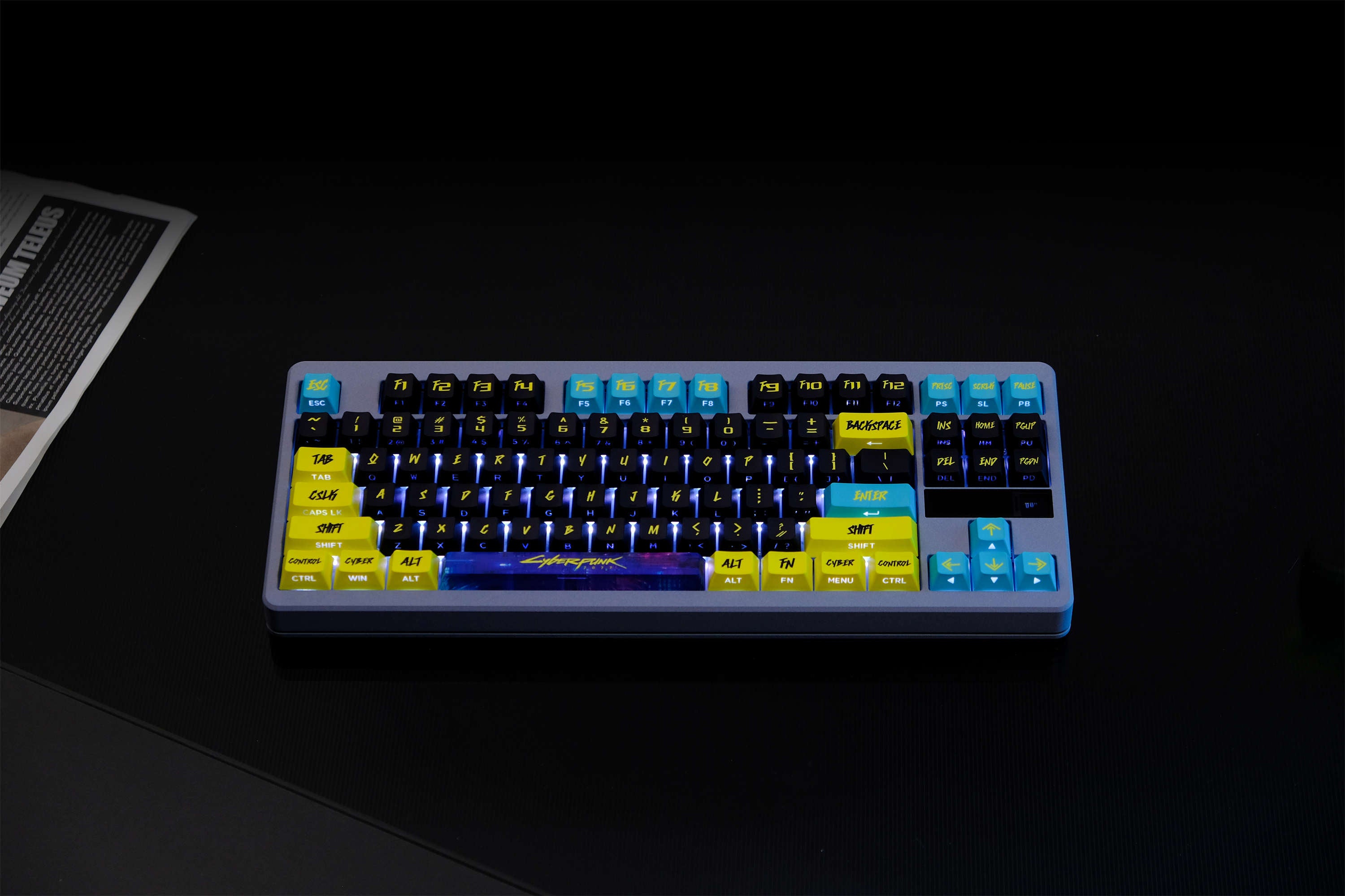 Cyber City Yellow PBT Keycaps