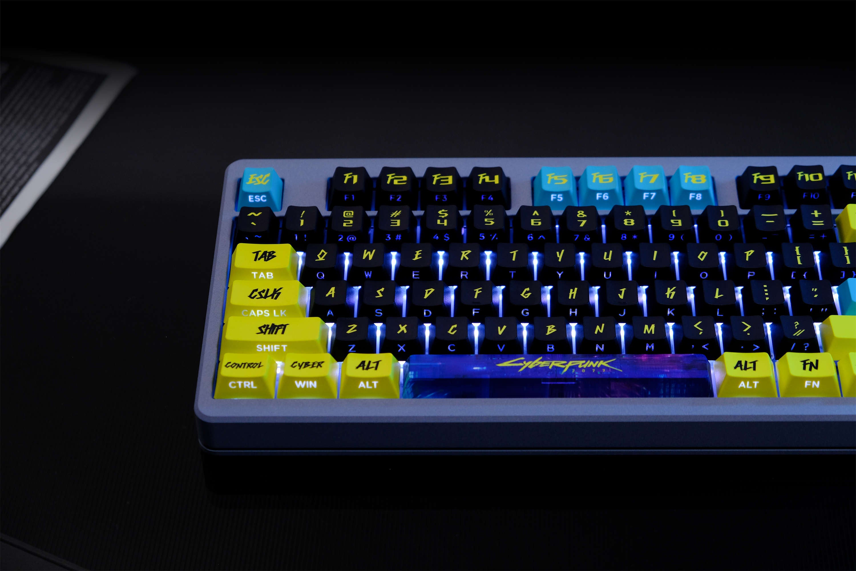 Cyber City Yellow PBT Keycaps