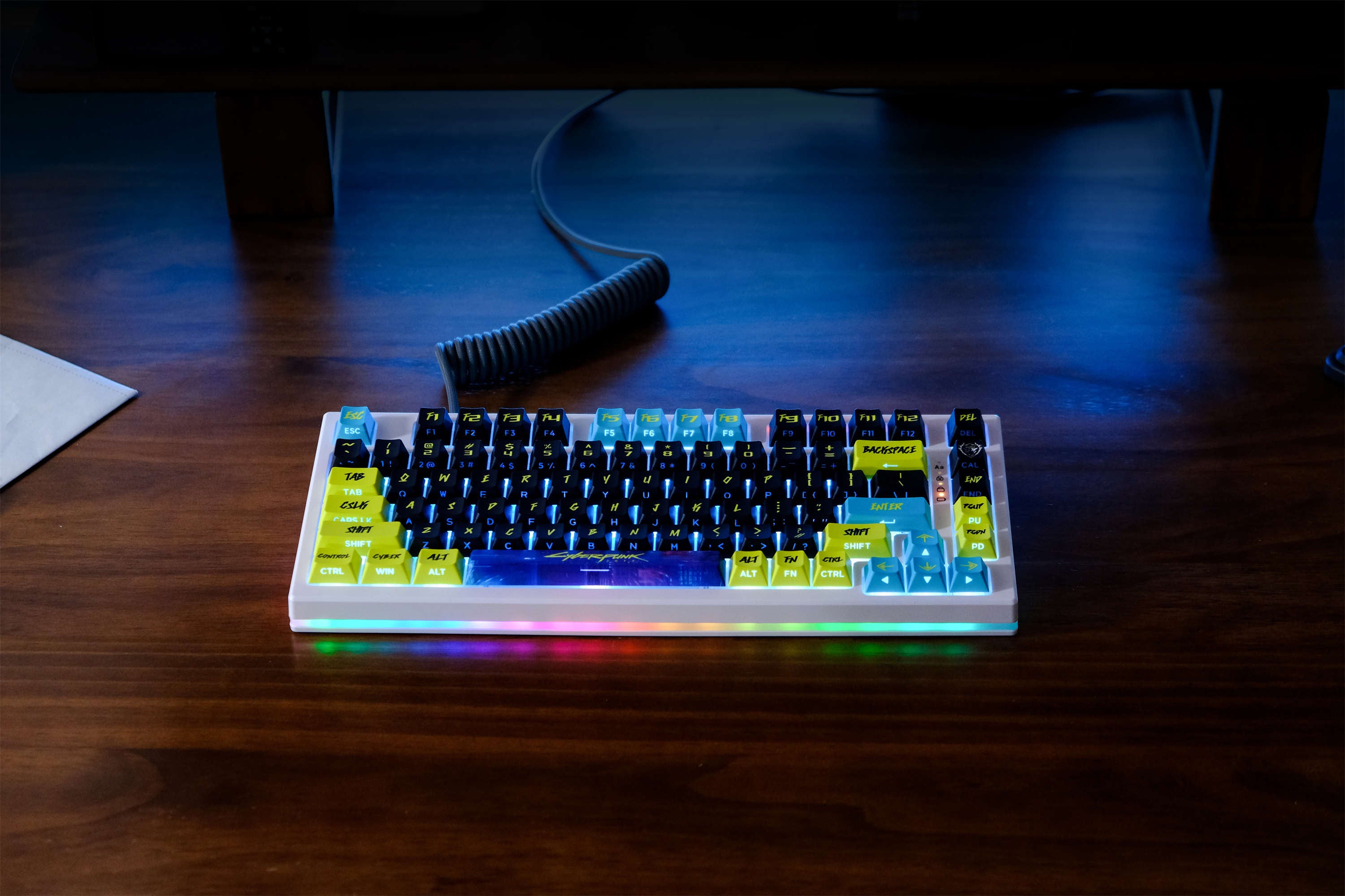 Cyber City Yellow PBT Keycaps