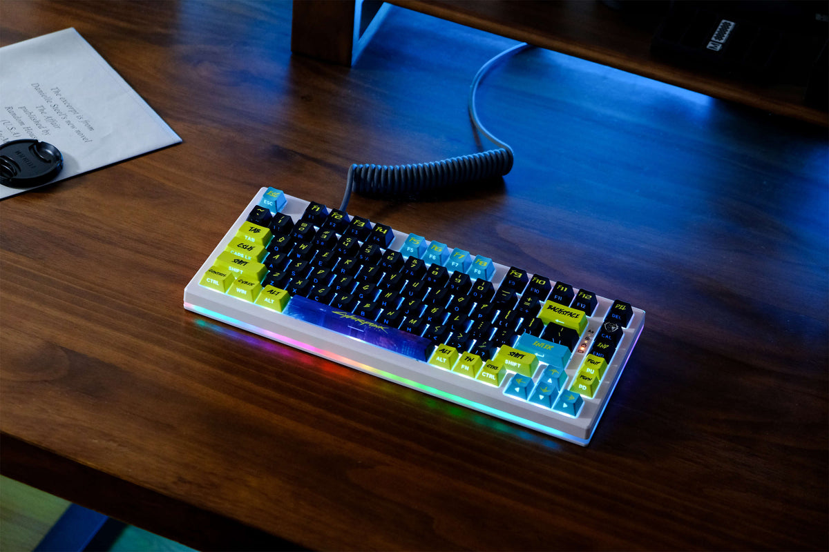 Cyber City Yellow PBT Keycaps - Diykeycap