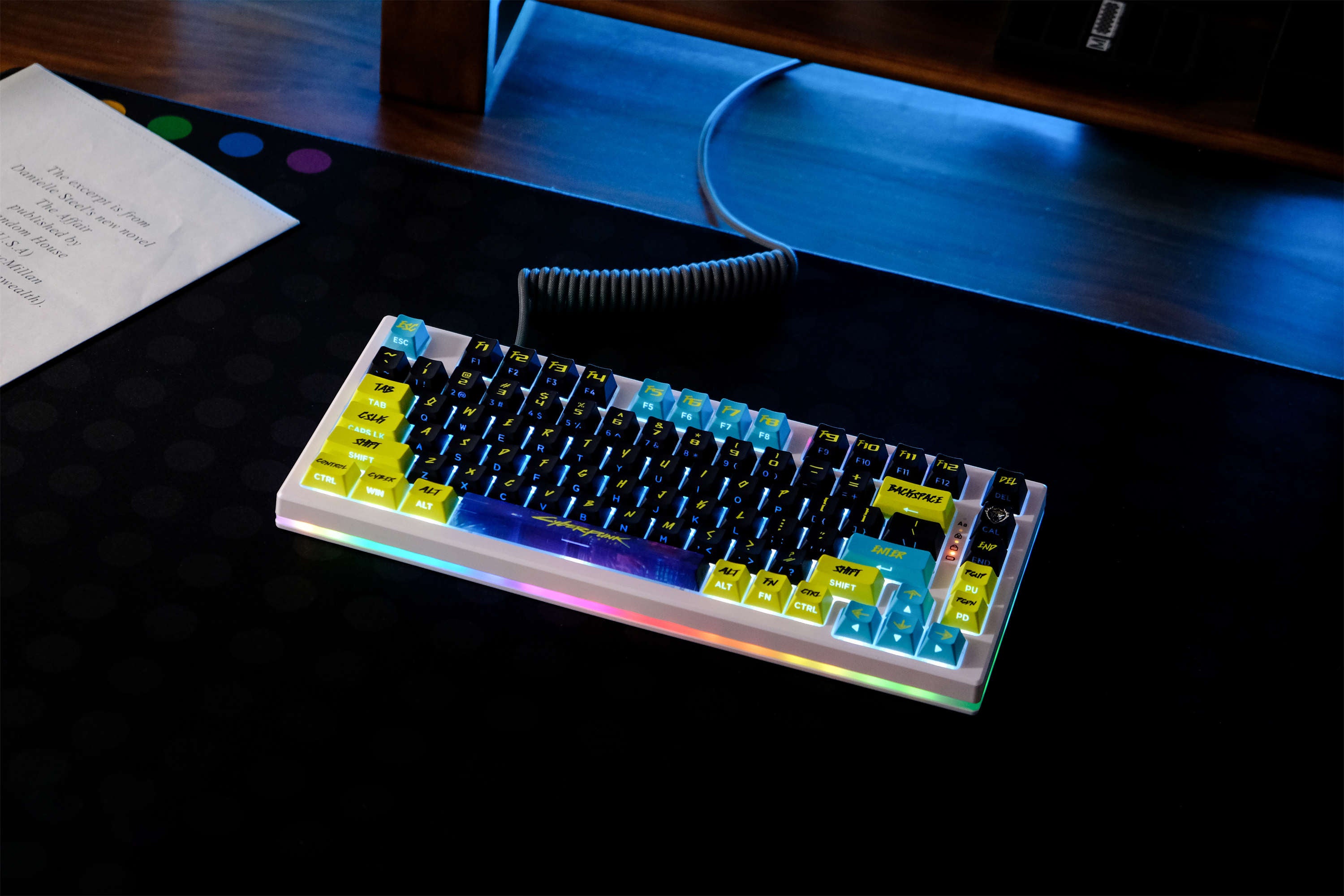 Cyber City Yellow PBT Keycaps