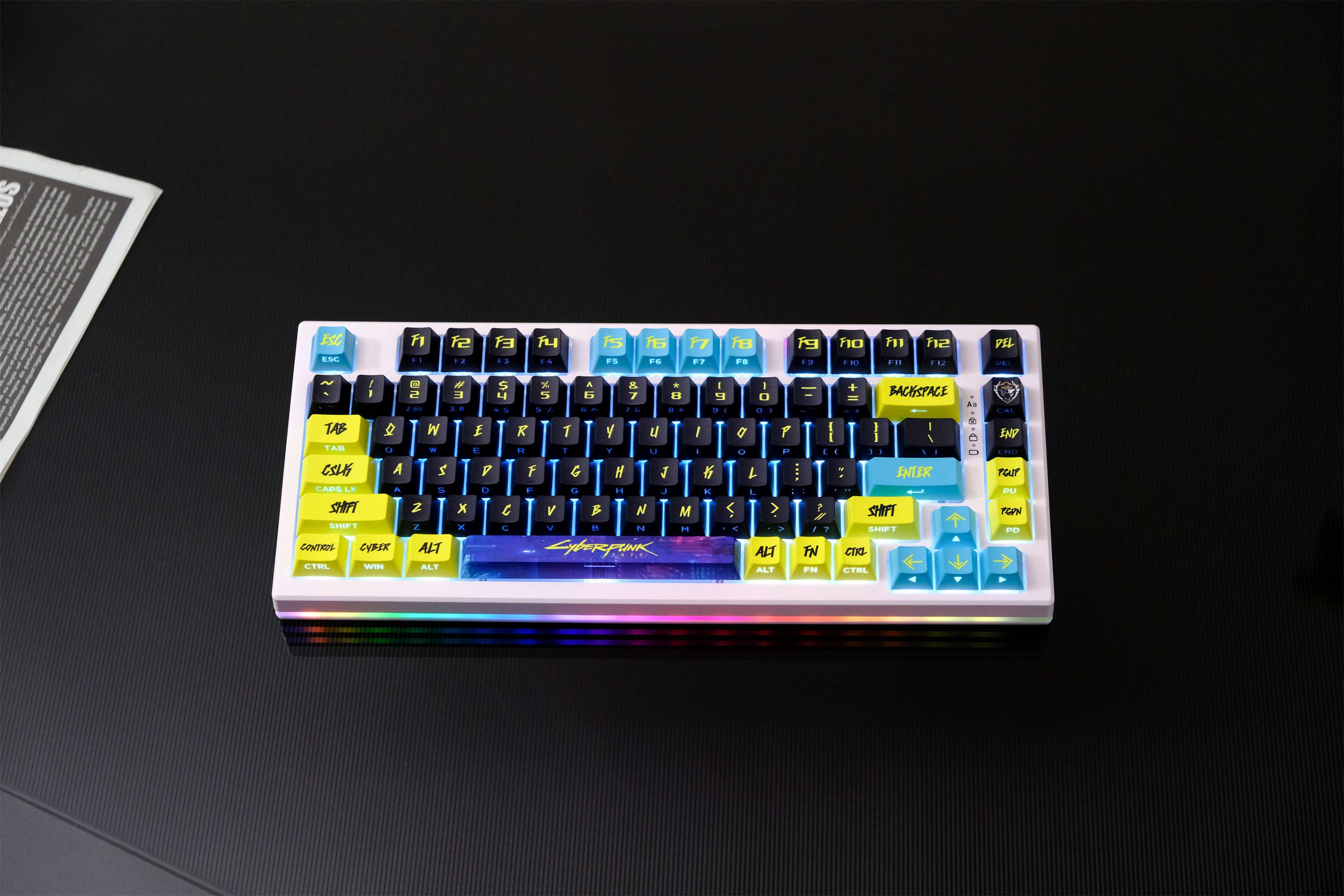 Cyber City Yellow PBT Keycaps