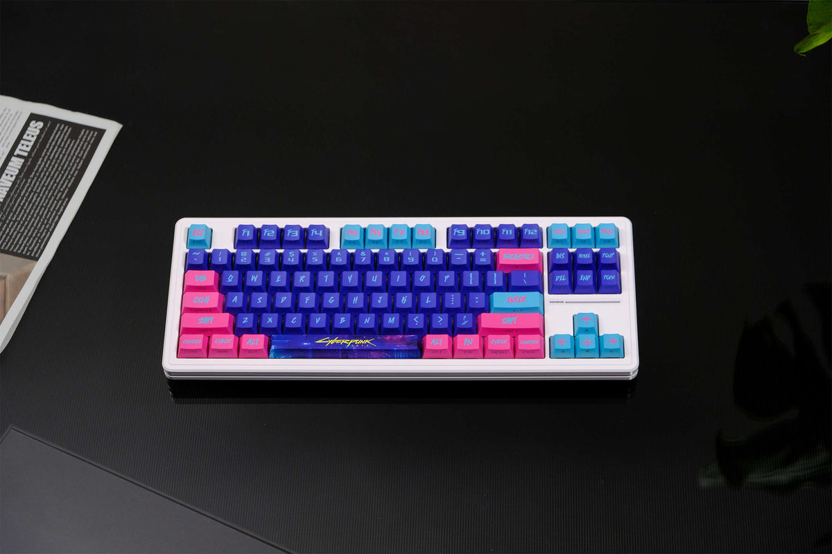 Cyber Neon PBT Keycaps - Diykeycap
