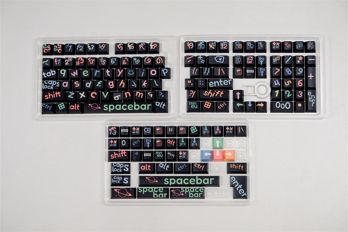 Black Big Legend Keycaps - Diykeycap