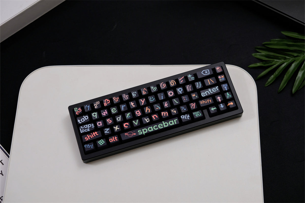 Black Big Legend Keycaps - Diykeycap