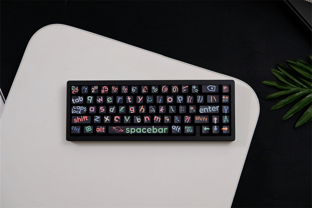 Black Big Legend Keycaps - Diykeycap