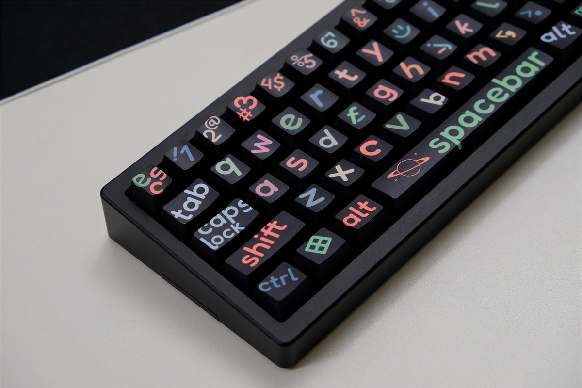 Black Big Legend Keycaps - Diykeycap