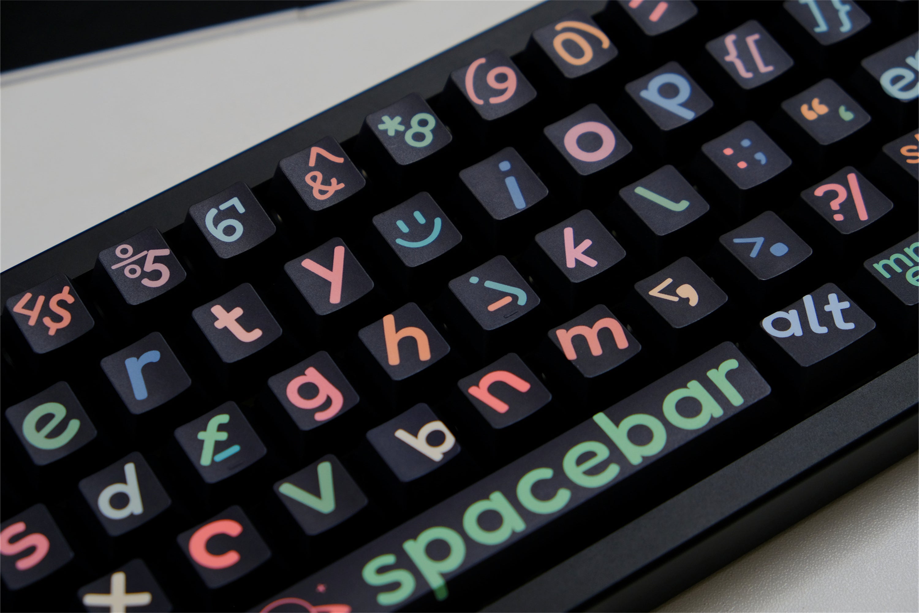 Black Big Legend Keycaps
