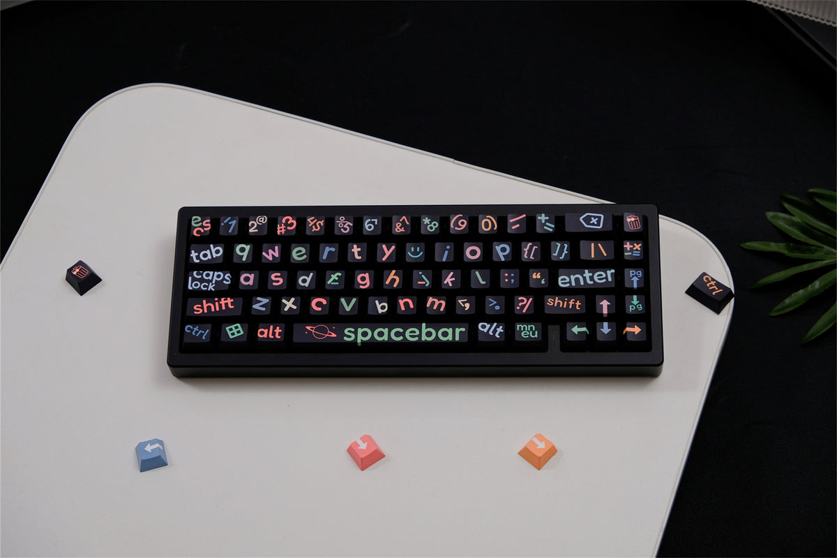 Black Big Legend Keycaps - Diykeycap