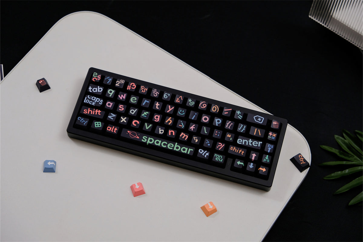Black Big Legend Keycaps - Diykeycap