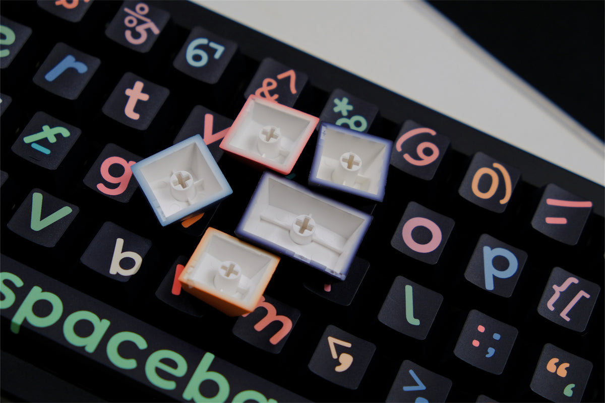 Black Big Legend Keycaps - Diykeycap