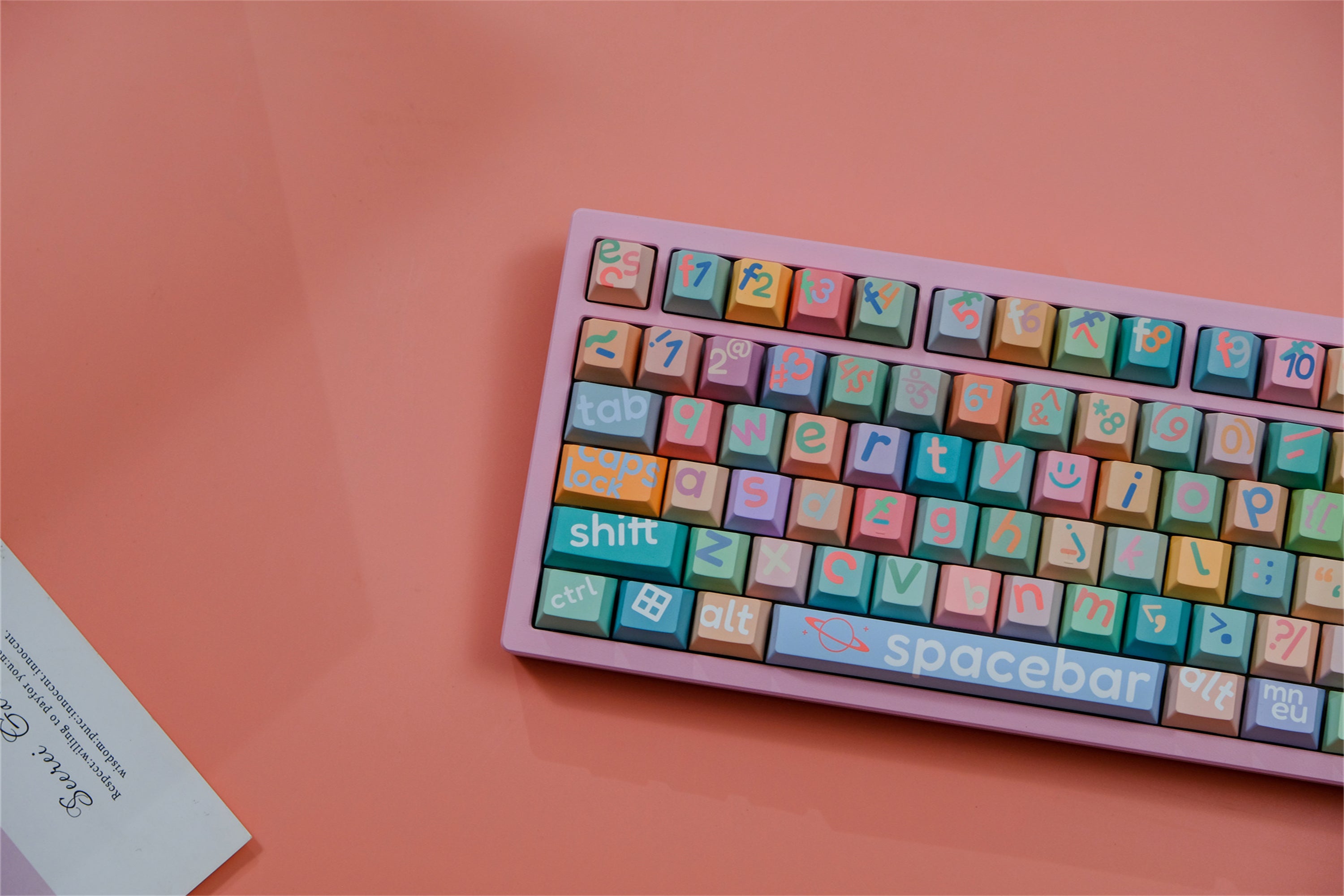 Big Legend Pastel Keycaps - Diykeycap